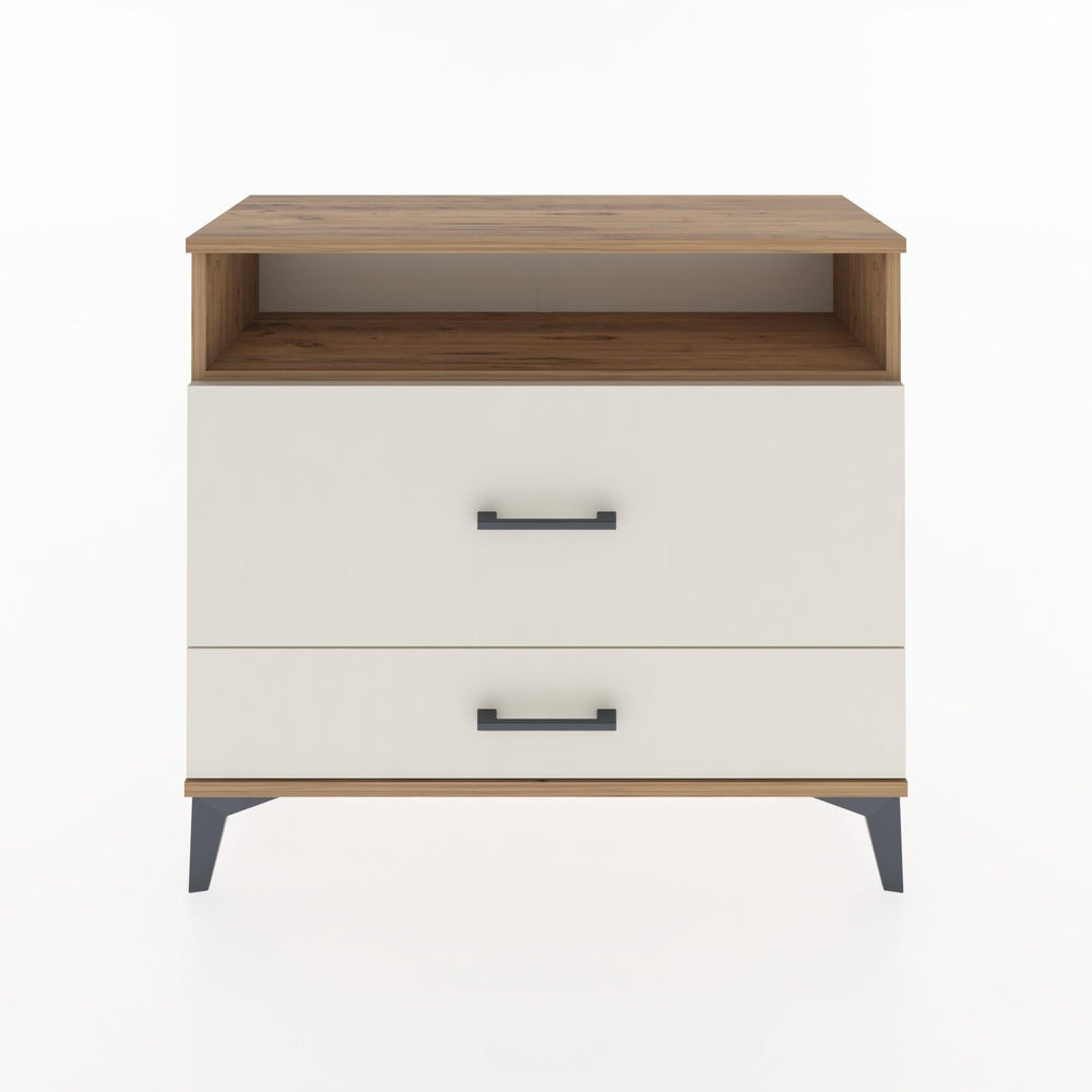 Woodntry Modüler Şifonyer İki Çekmeceli V7 88x30x68 cm Çam - Woodntry