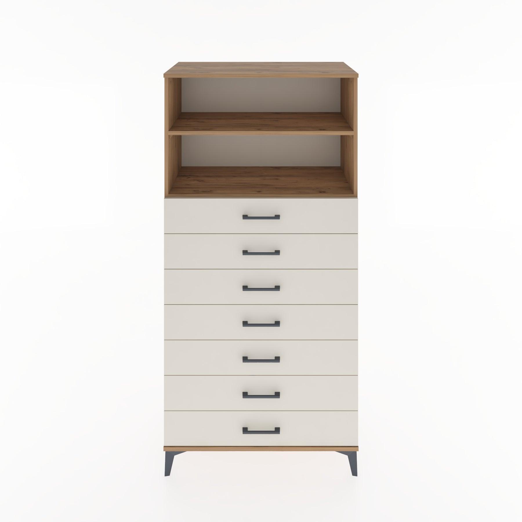Woodntry Modular Cabinet Pine 88x44x170 cm with Drawers and Shelves CR33-3