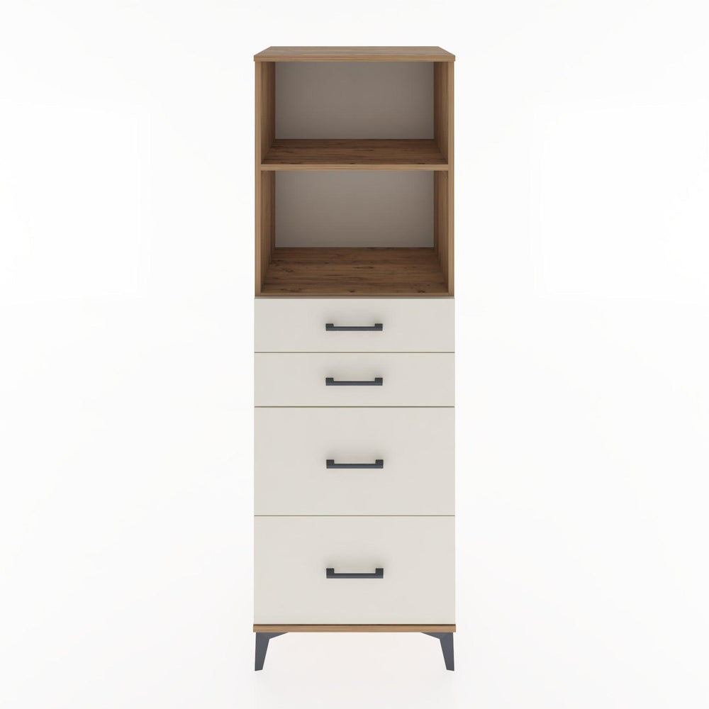 Woodntry Modüler Dolap Çam 60x44x170 cm Çekmeceli ve Raflı CR46-3