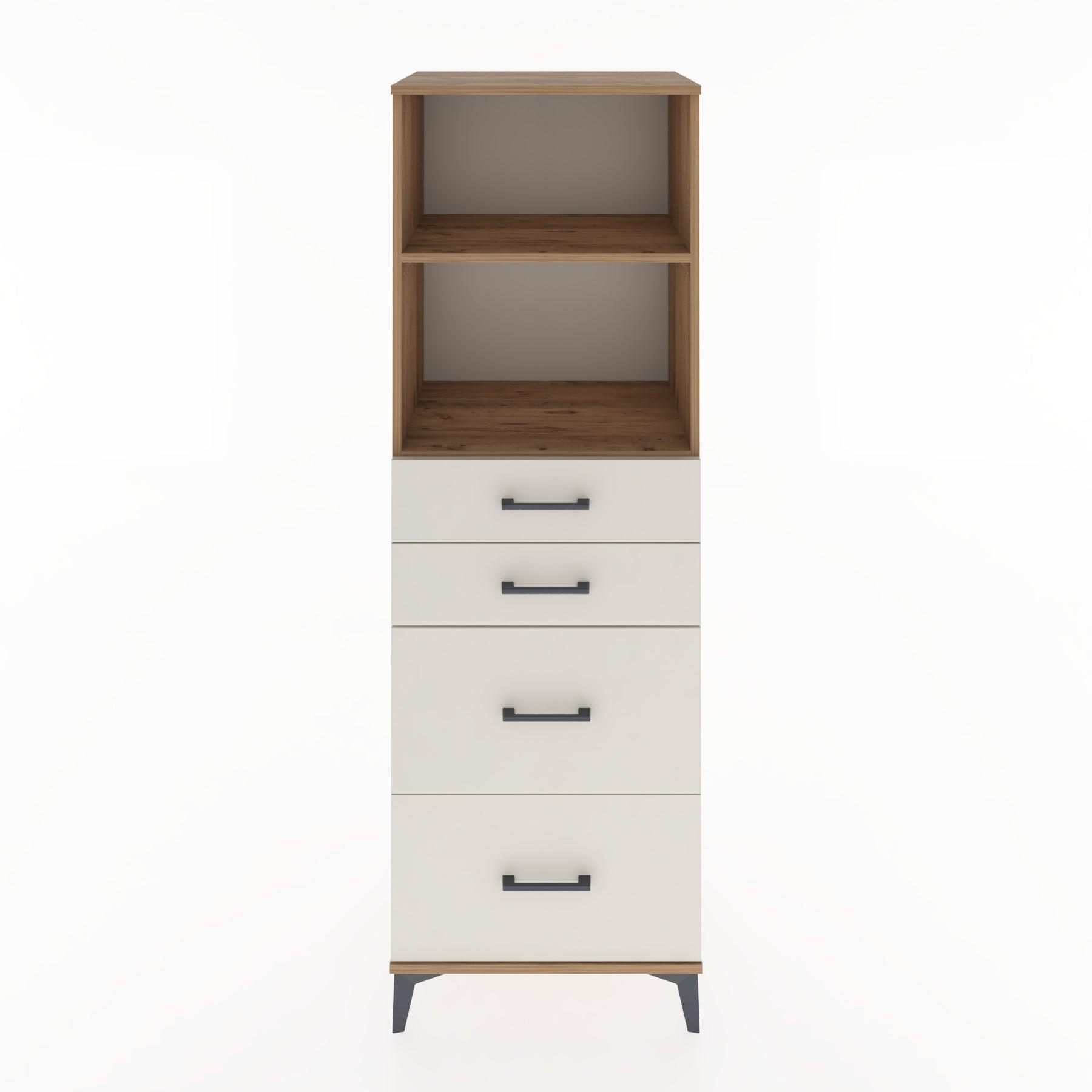 Woodntry Modular Cabinet Pine 60x44x170 cm with Drawers and Shelves CR46-3