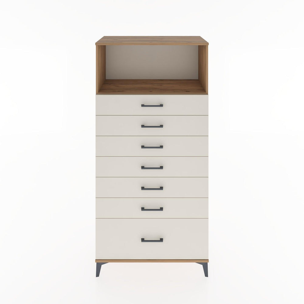 Woodntry Modüler Dolap Çam 88x44x170 cm Çekmeceli ve Raflı CR38-3