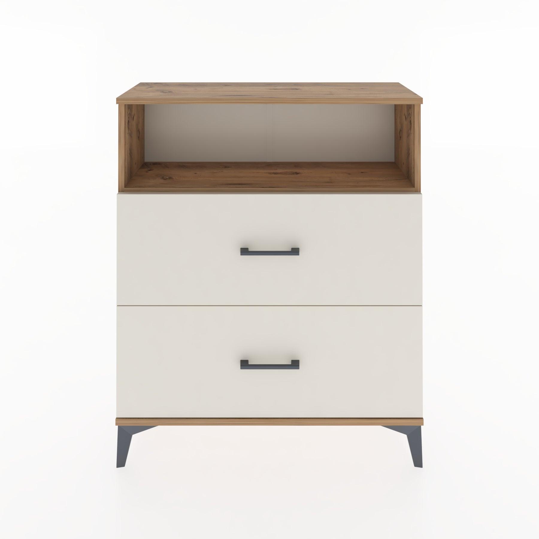 Woodntry Modular Dresser Pine 88x30x94 cm with Drawers and Shelves CR14-3