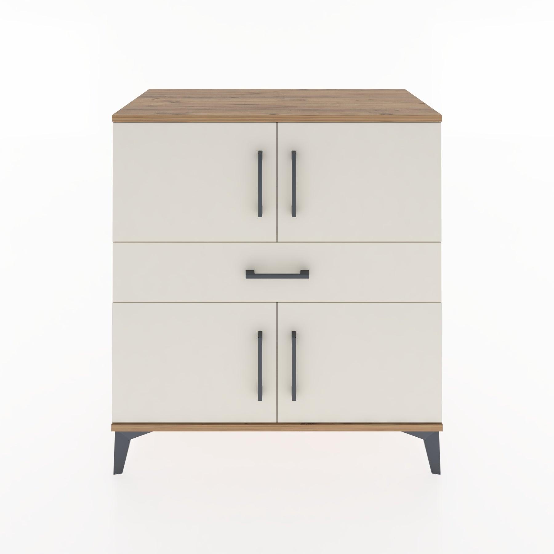 Woodntry Modular Dresser Pine 88x44x84 cm with Cover and Drawer KC101-3