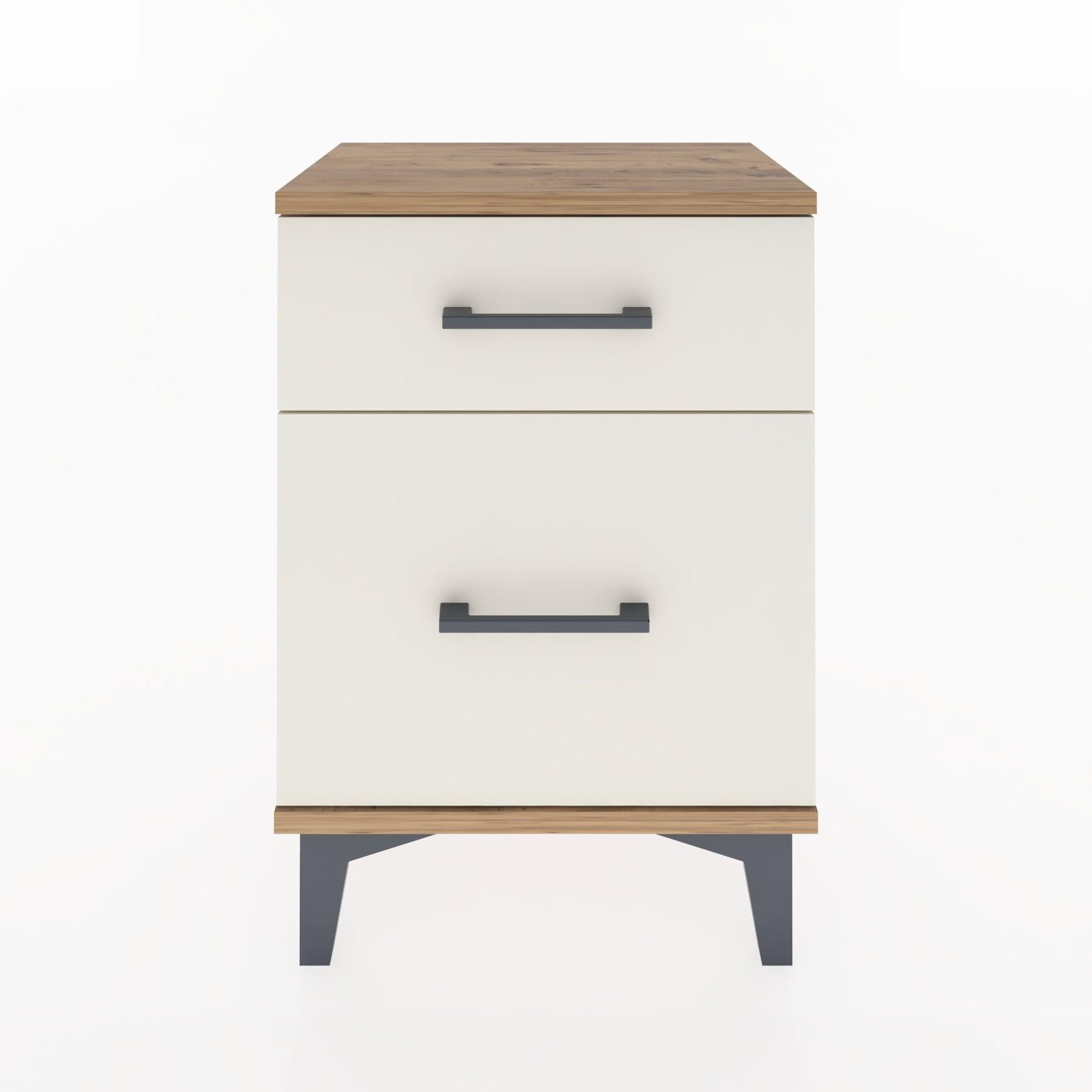 Woodntry Modüler Komodin Küçük ve Büyük Çekmece 44x30x52 cm Çam - Woodntry