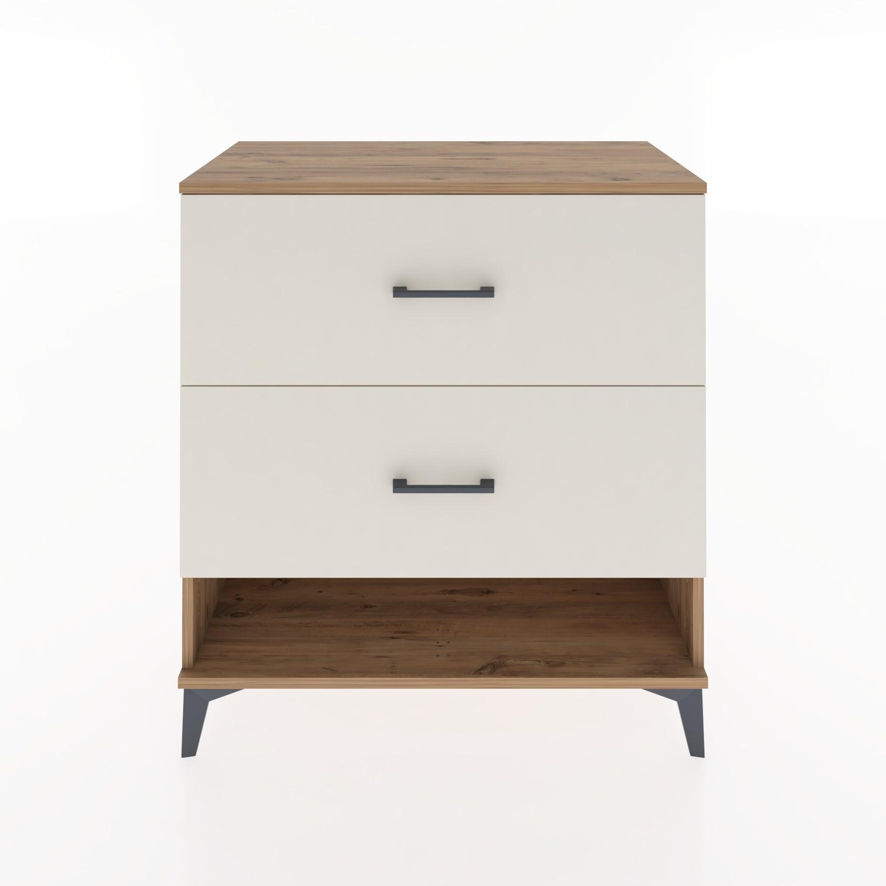 Woodntry Modular Dresser Pine 88x44x84 cm with Drawers and Shelves CR4-3