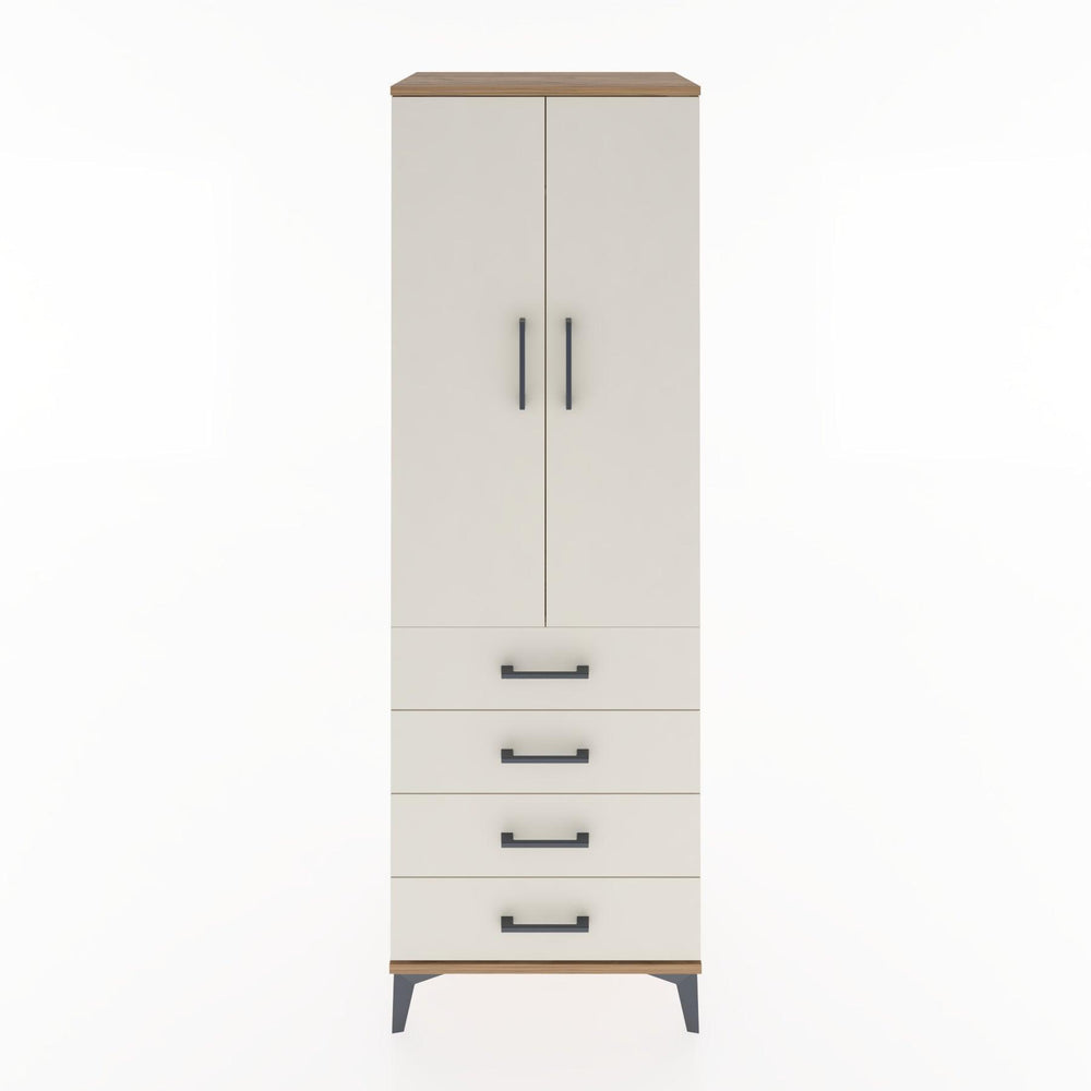 Woodntry Modüler Dolap Çam 60x44x170 cm Kapaklı ve Çekmeceli KC27-3