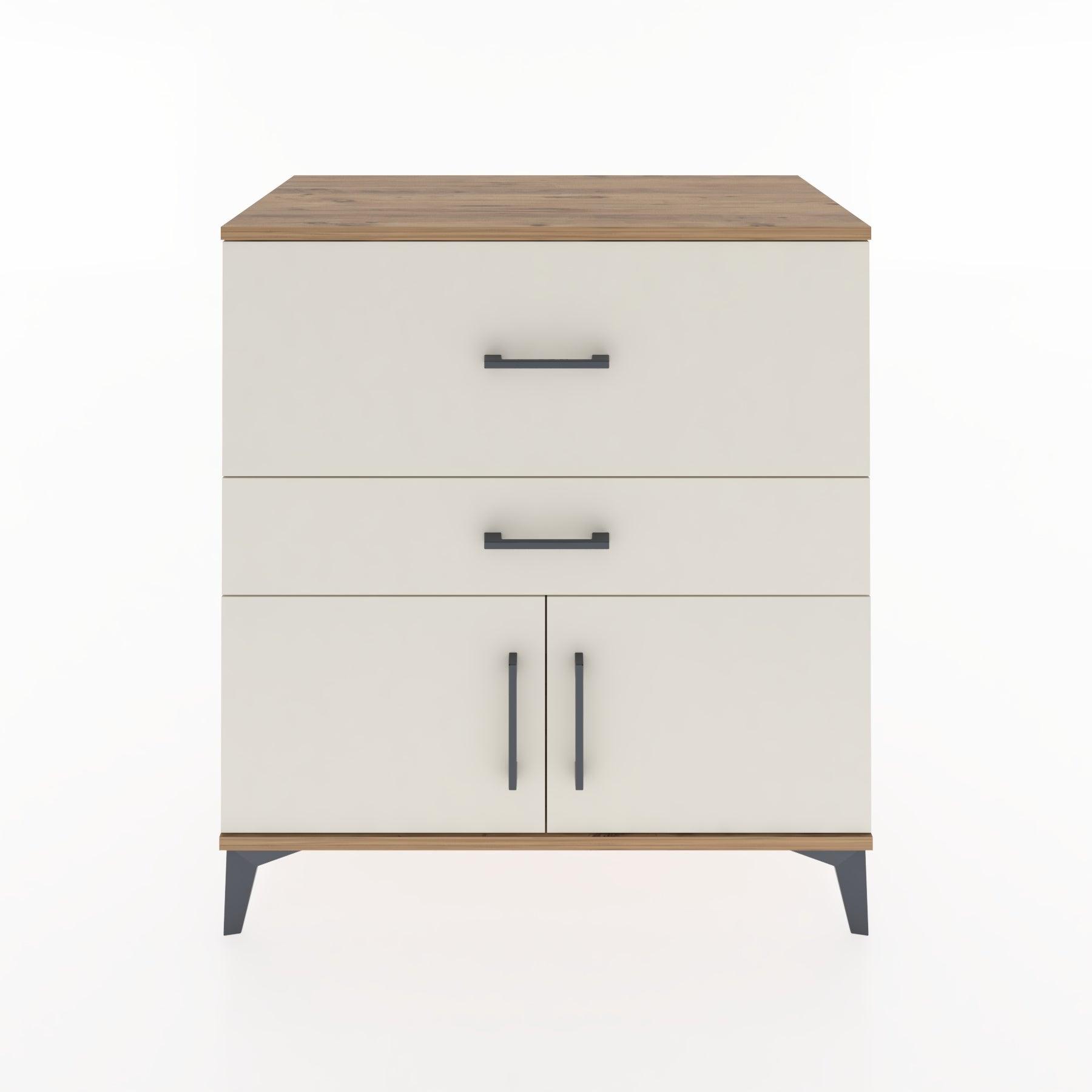 Woodntry Modular Dresser Pine 88x44x84 cm with Cover and Drawer KC106-3