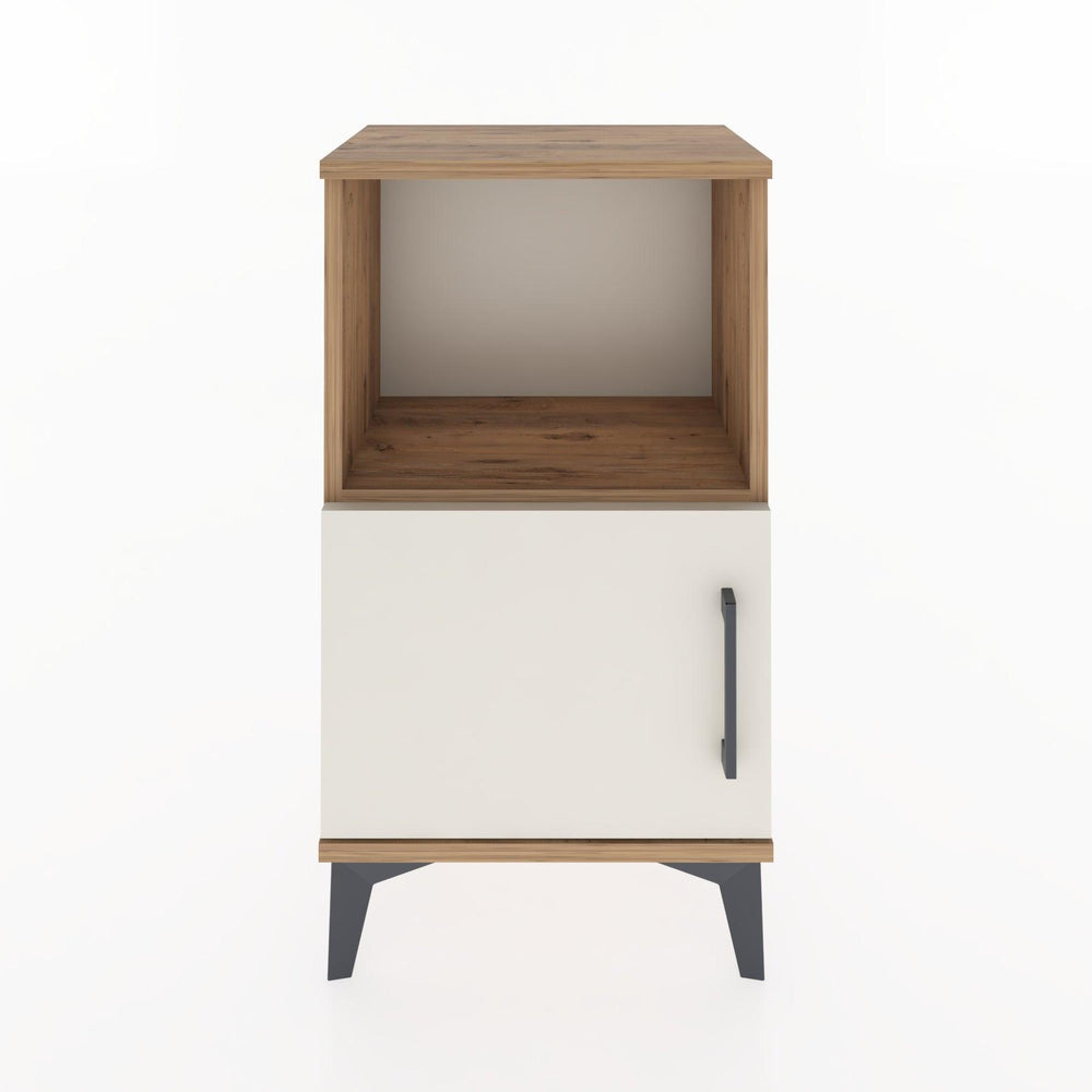 Woodntry Modüler Komodin Raf ve Tek Kapaklı V1 44x30x68 cm Çam - Woodntry