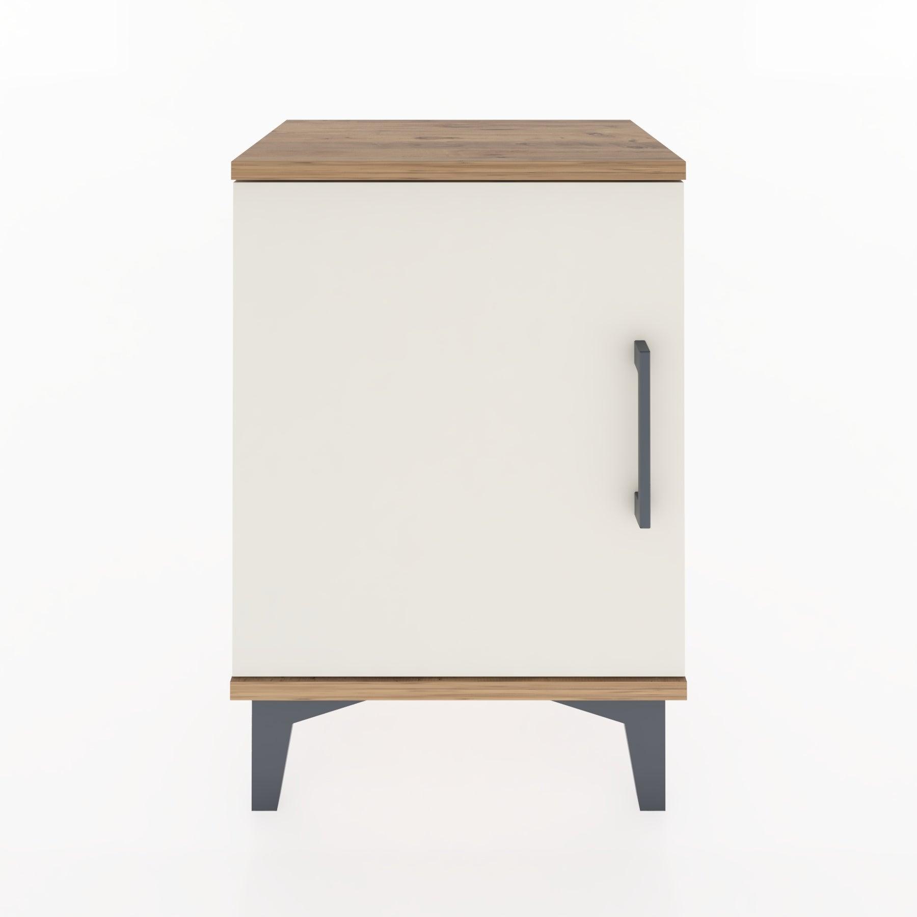 Woodntry Modüler Komodin Tek Kapaklı 44x30x52 cm Çam - Woodntry