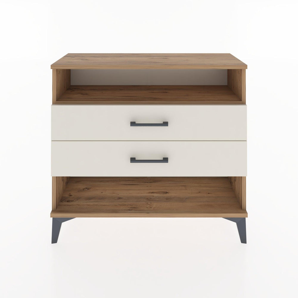 Woodntry Modüler Şifonyer İki Çekmeceli V3 88x30x68 cm Çam - Woodntry