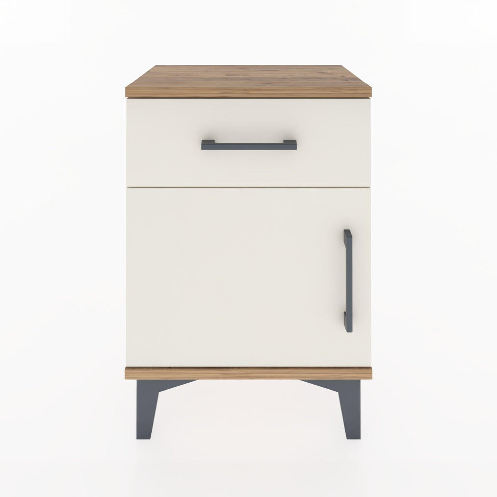 Woodntry Modüler Komodin Çekmece ve Kapaklı 44x30x52 cm Çam - Woodntry