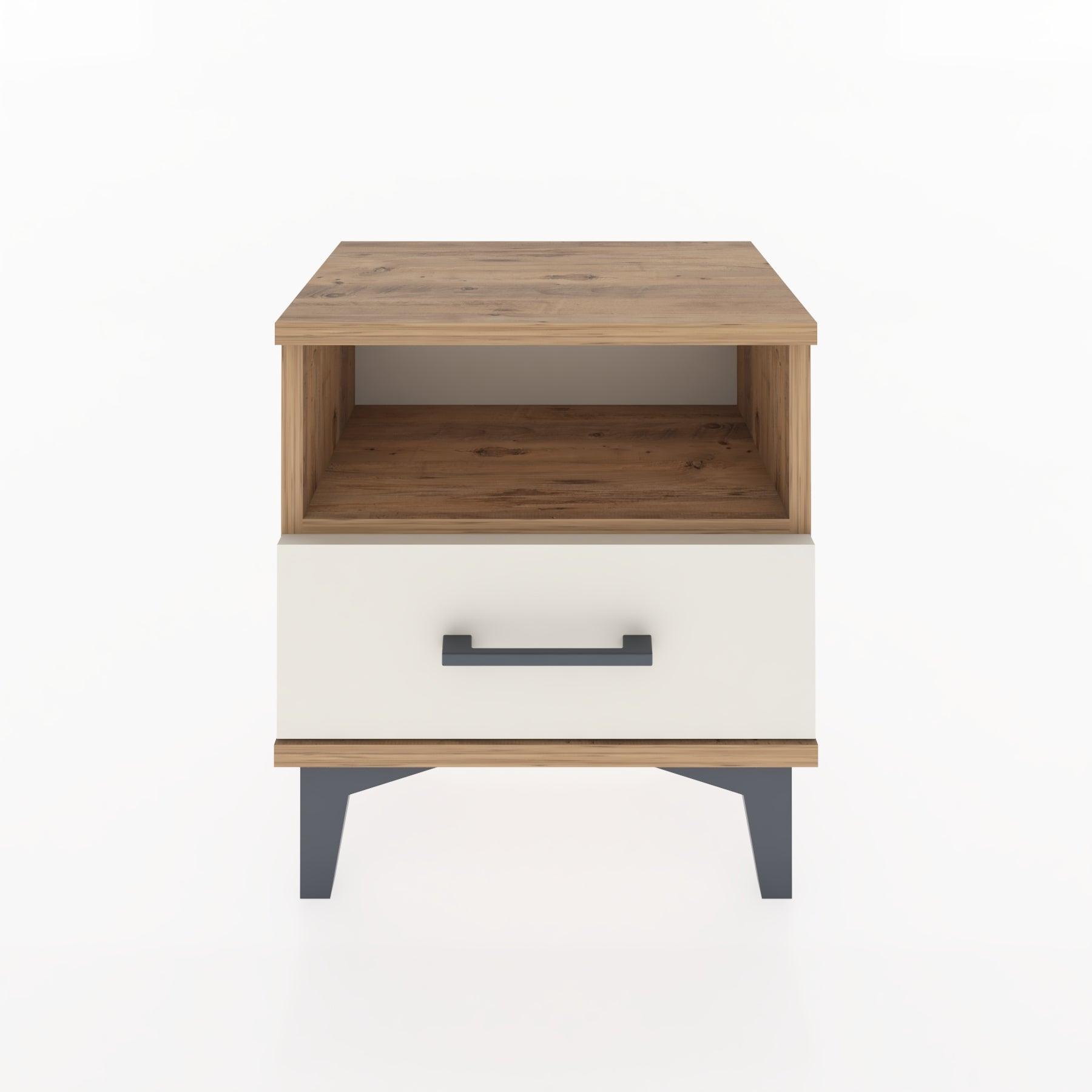 Woodntry Modüler Komodin Raf ve Çekmece 44x30x36 cm Çam - Woodntry