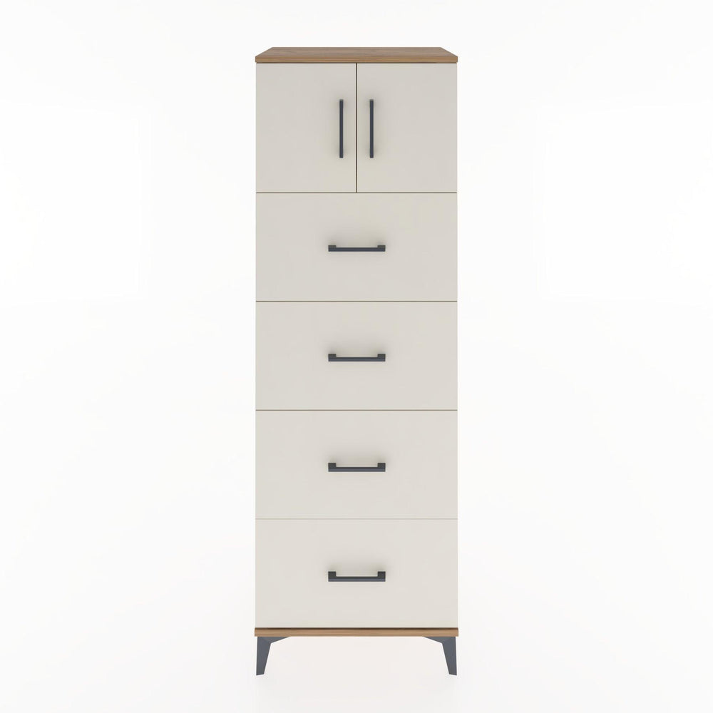 Woodntry Modüler Dolap Çam 60x44x170 cm Kapaklı ve Çekmeceli KC25-3