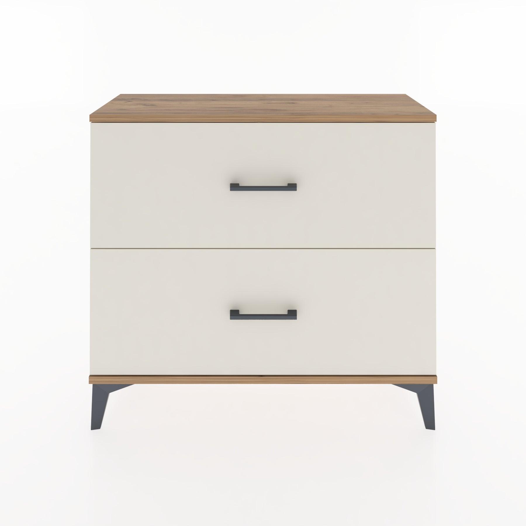 Woodntry Modüler Şifonyer İki Çekmeceli V4 88x30x68 cm Çam - Woodntry