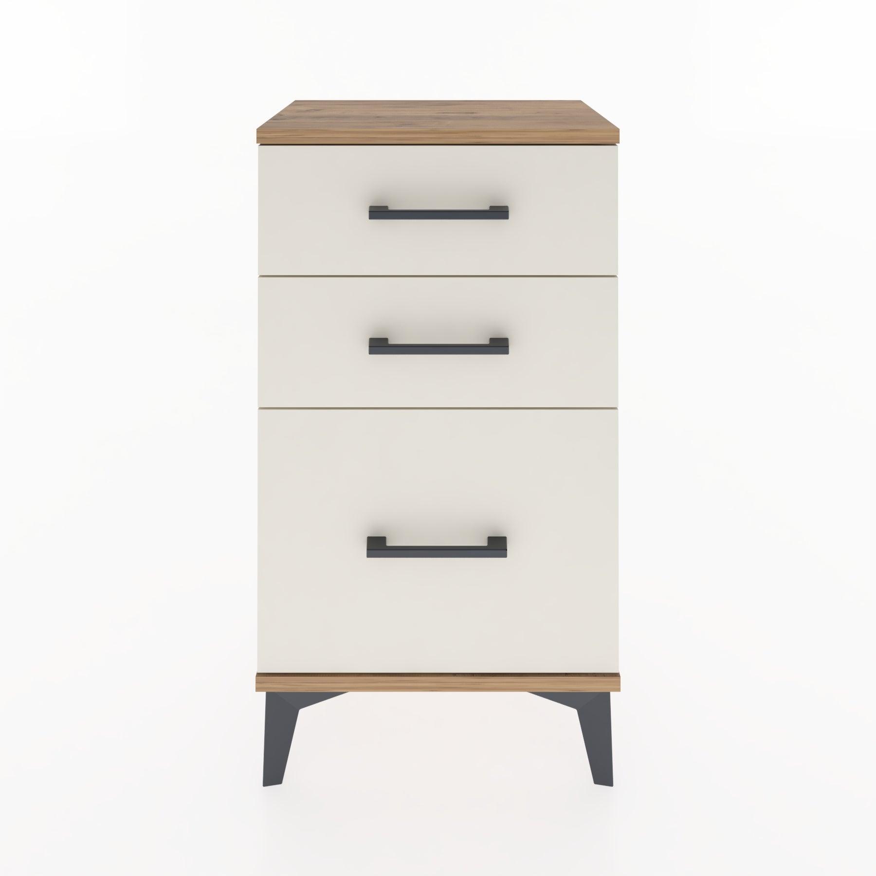 Woodntry Modüler Komodin Üç Çekmeceli V2 44x30x68 cm Çam - Woodntry