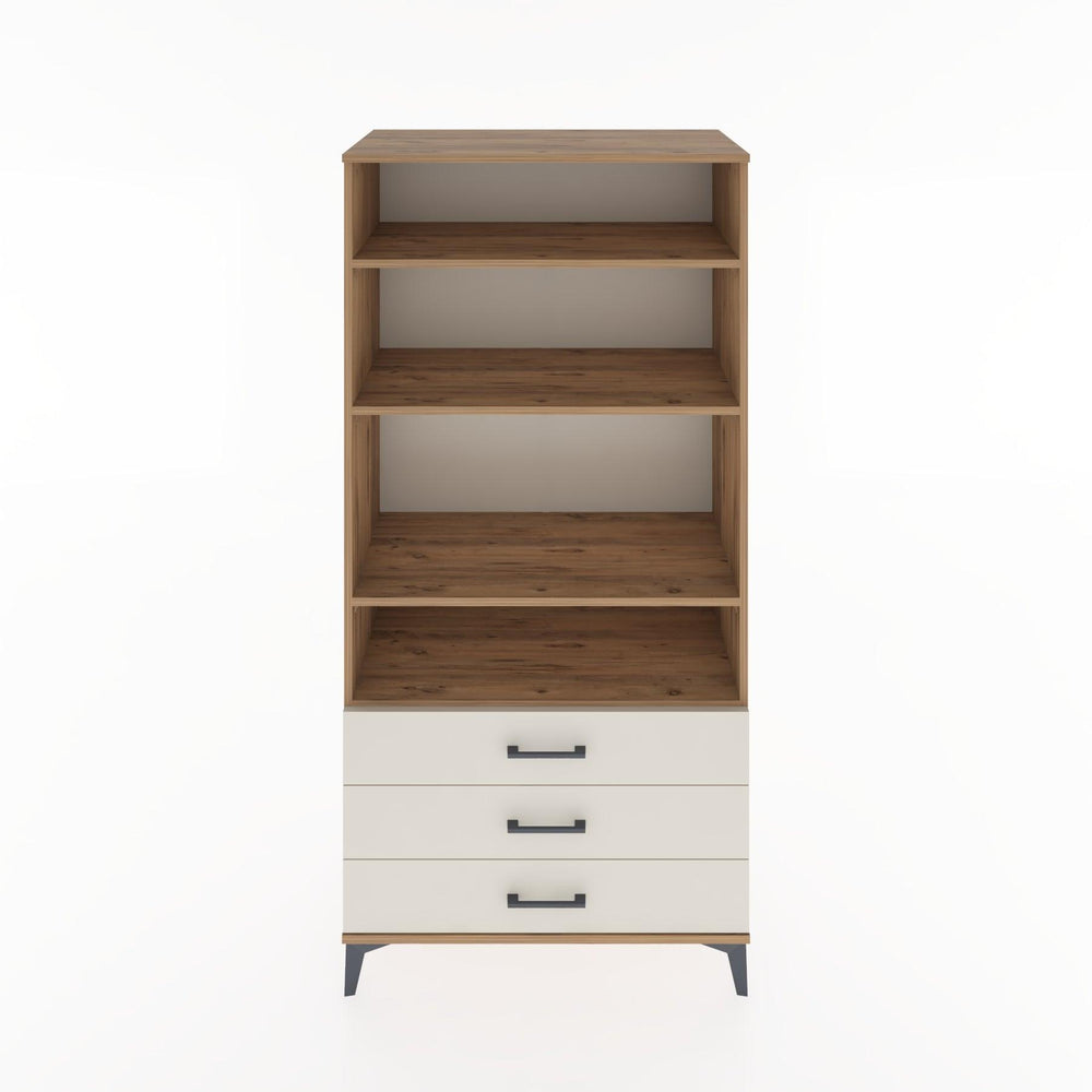 Woodntry Modüler Dolap Çam 88x44x170 cm Çekmeceli ve Raflı CR37-3