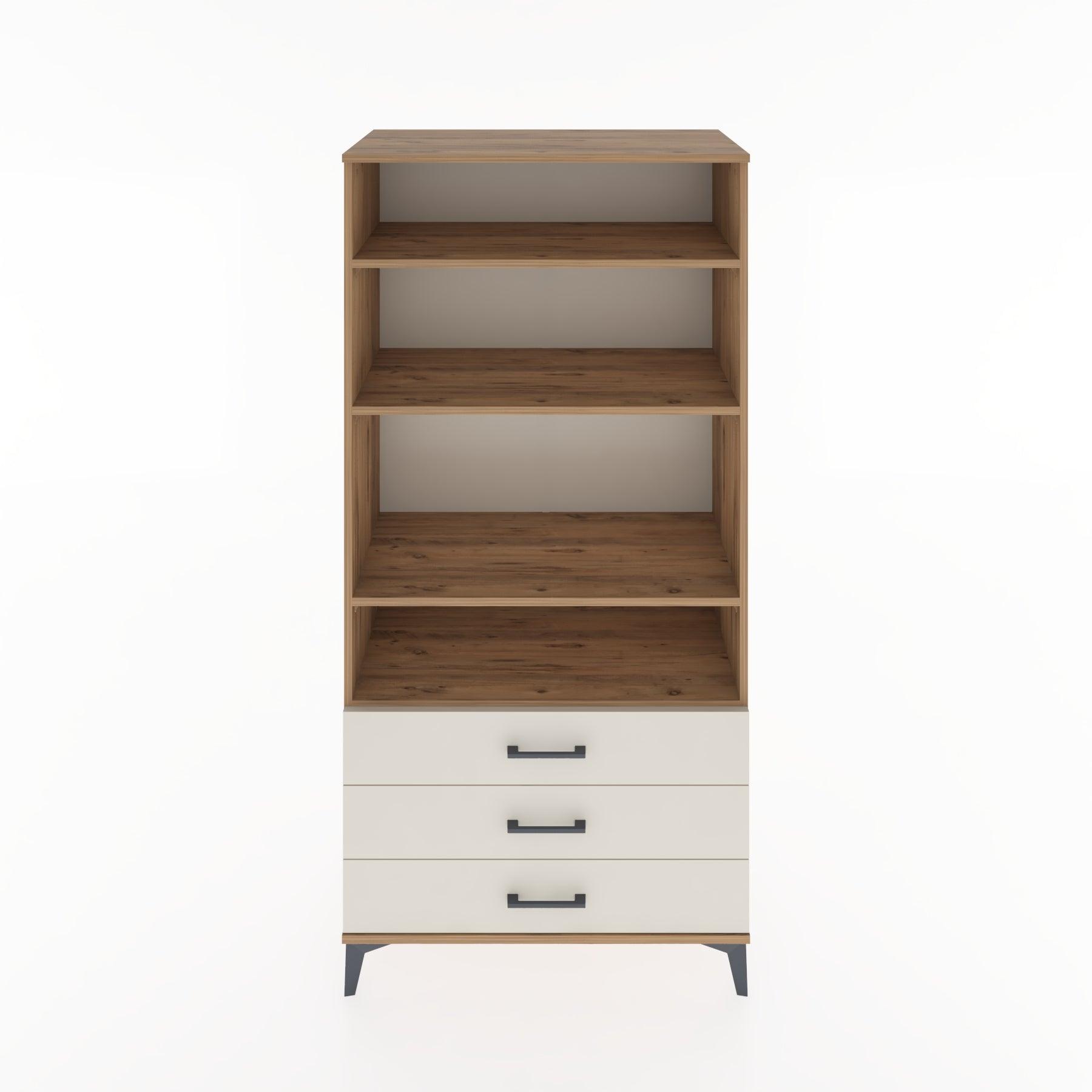 Woodntry Modular Cabinet Pine 88x44x170 cm with Drawers and Shelves CR37-3