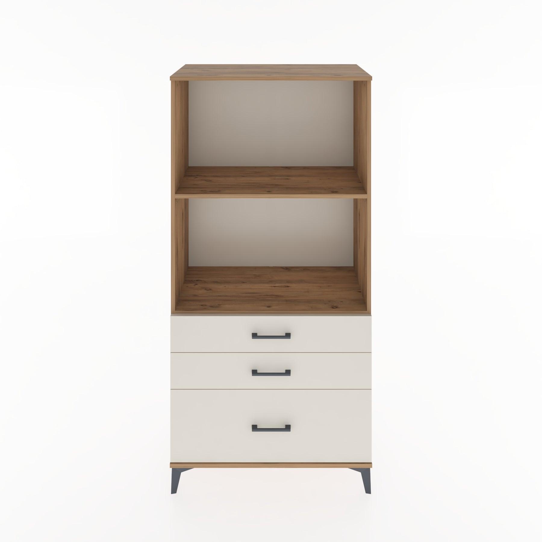 Woodntry Modular Cabinet Pine 88x44x170 cm with Drawers and Shelves CR42-3