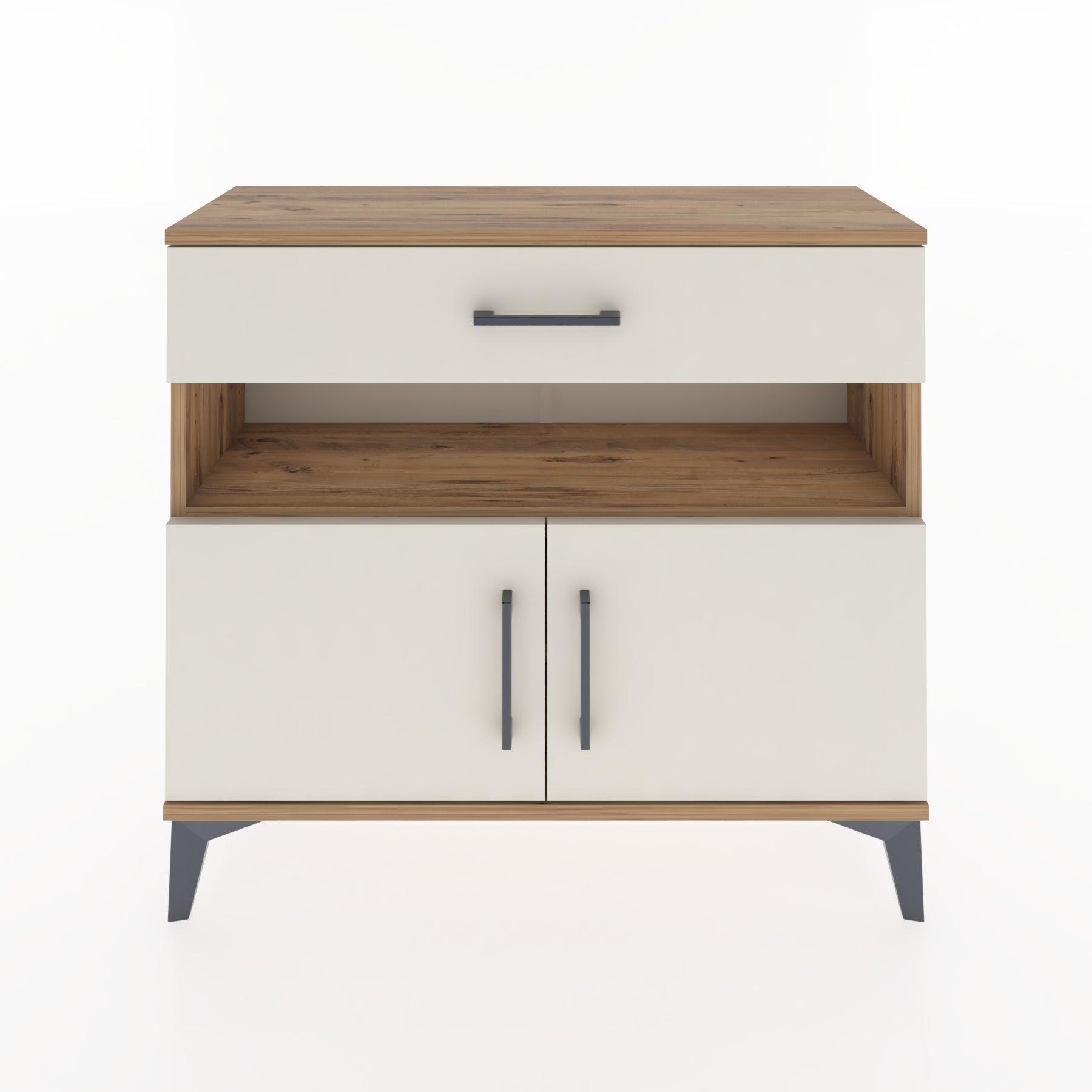 Woodntry Modüler Şifonyer Çekmece ve Kapaklı T1 88x30x94 cm Çam - Woodntry