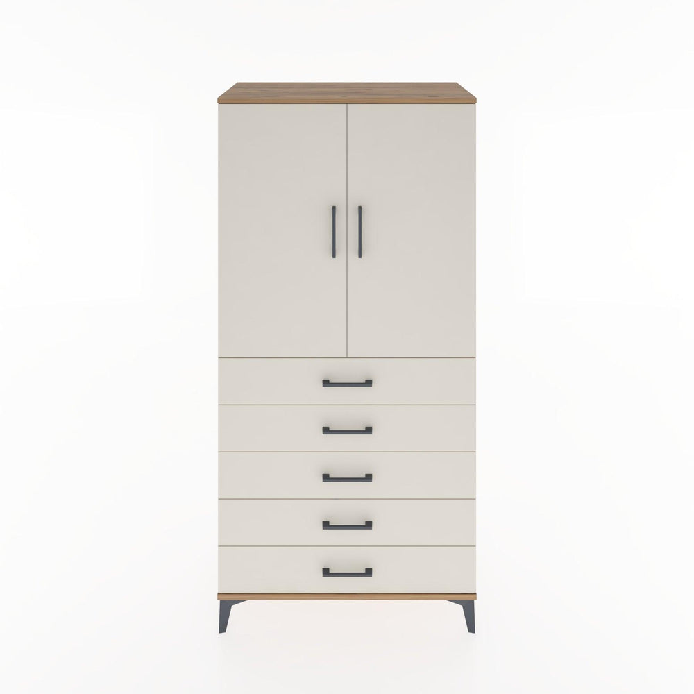 Woodntry Modular Cabinet Pine 88x44x170 cm with Doors and Drawers KC4-3