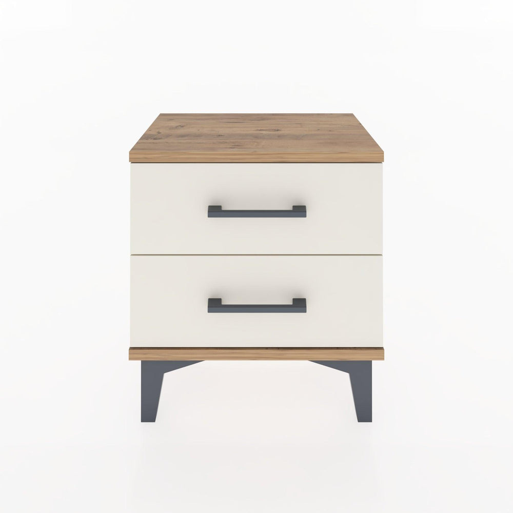 Woodntry Modüler Komodin İki Çekmeceli 44x30x36 cm Çam - Woodntry