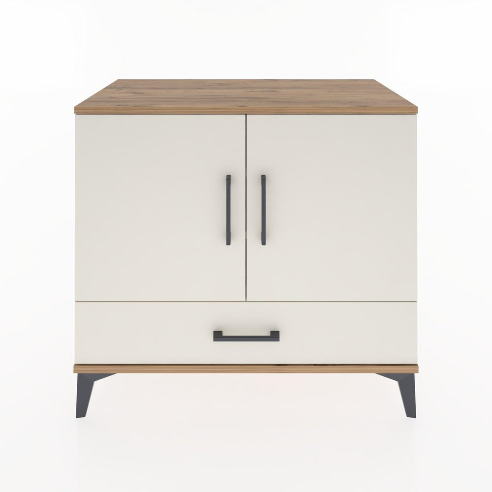 Woodntry Modüler Şifonyer Çam 88x44x68 cm Kapaklı ve Çekmeceli KC1-3