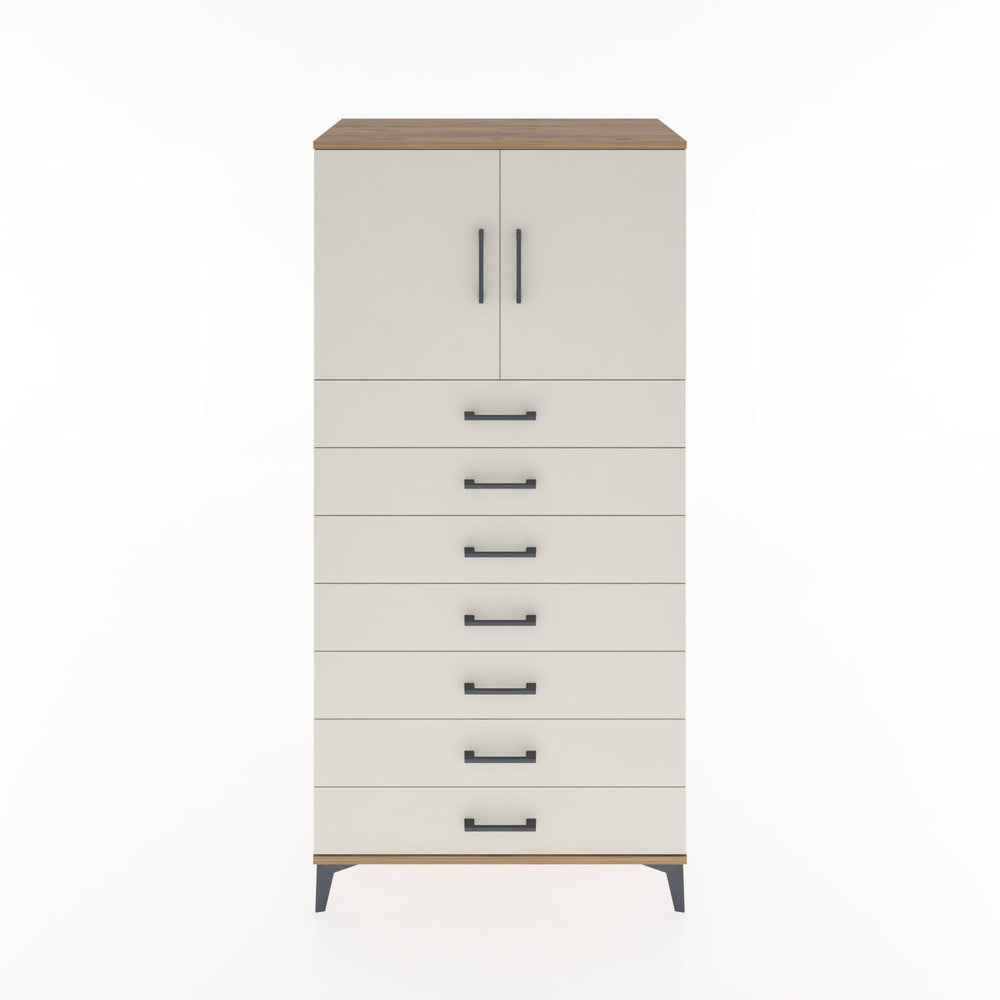 Woodntry Modüler Dolap Çam 88x44x170 cm Kapaklı ve Çekmeceli KC2-3