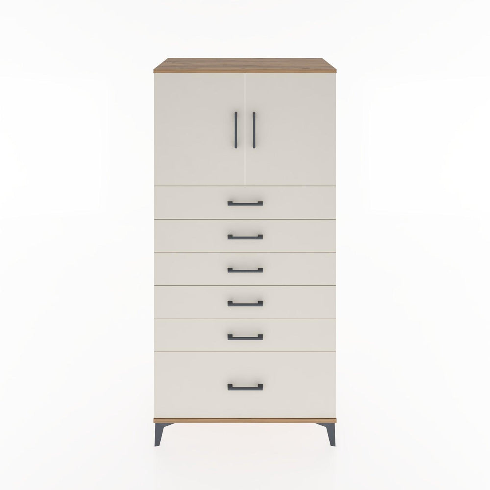 Woodntry Modular Cabinet Pine 88x44x170 cm with Doors and Drawers KC11-3