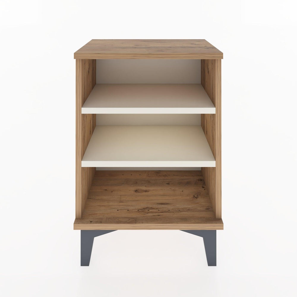 Woodntry Modüler Komodin Üç Raflı 44x30x52 cm Çam - Woodntry