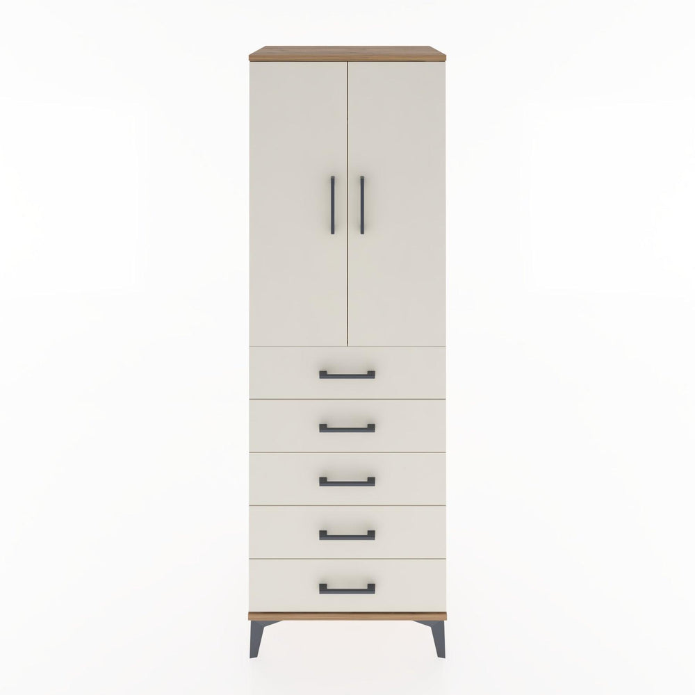 Woodntry Modüler Dolap Çam 60x44x170 cm Kapaklı ve Çekmeceli KC26-3