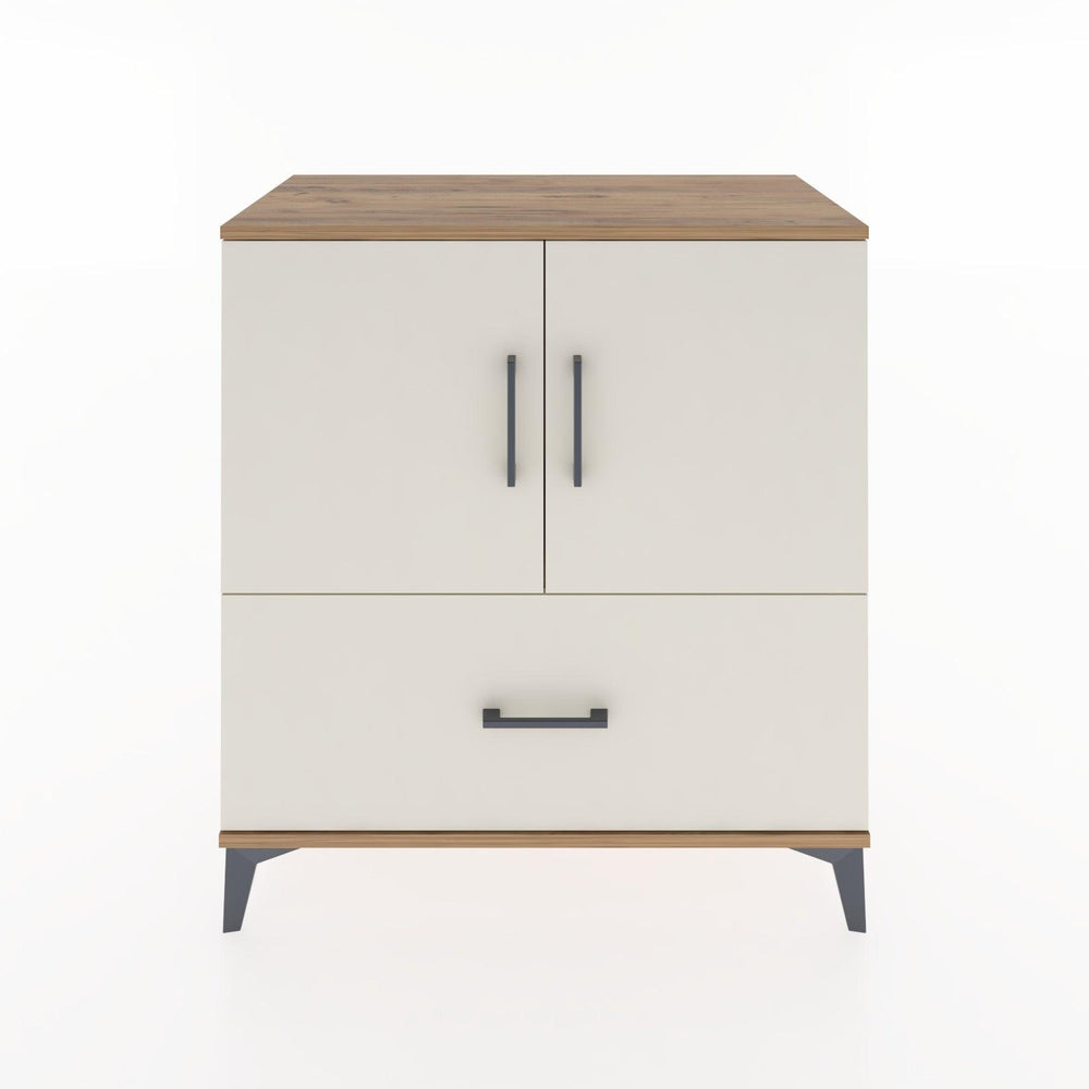 Woodntry Modüler Şifonyer Çam 88x44x84 cm Kapaklı ve Çekmeceli KC48-3