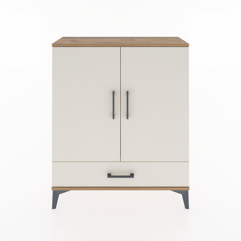 Woodntry Modüler Şifonyer Çam 88x30x94 cm Kapaklı ve Çekmeceli KC2-3