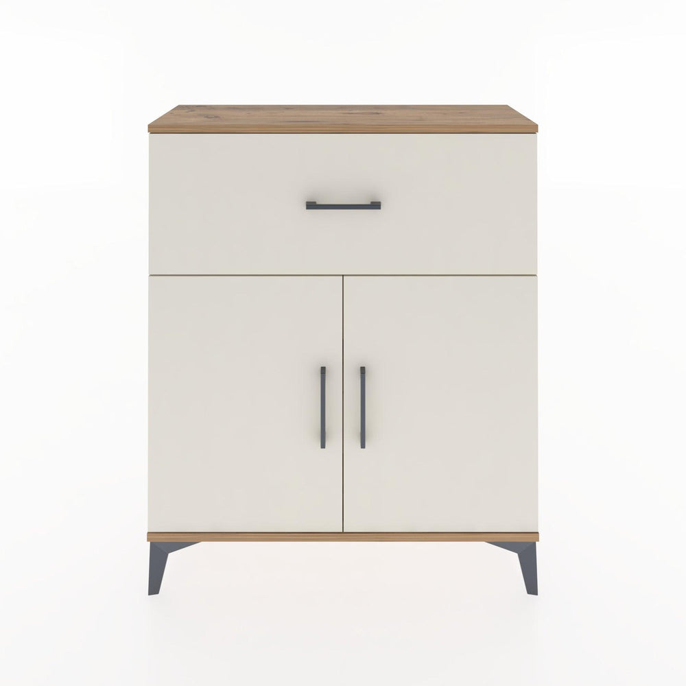 Woodntry Modüler Şifonyer Çam 88x30x94 cm Kapaklı ve Çekmeceli KC9-3