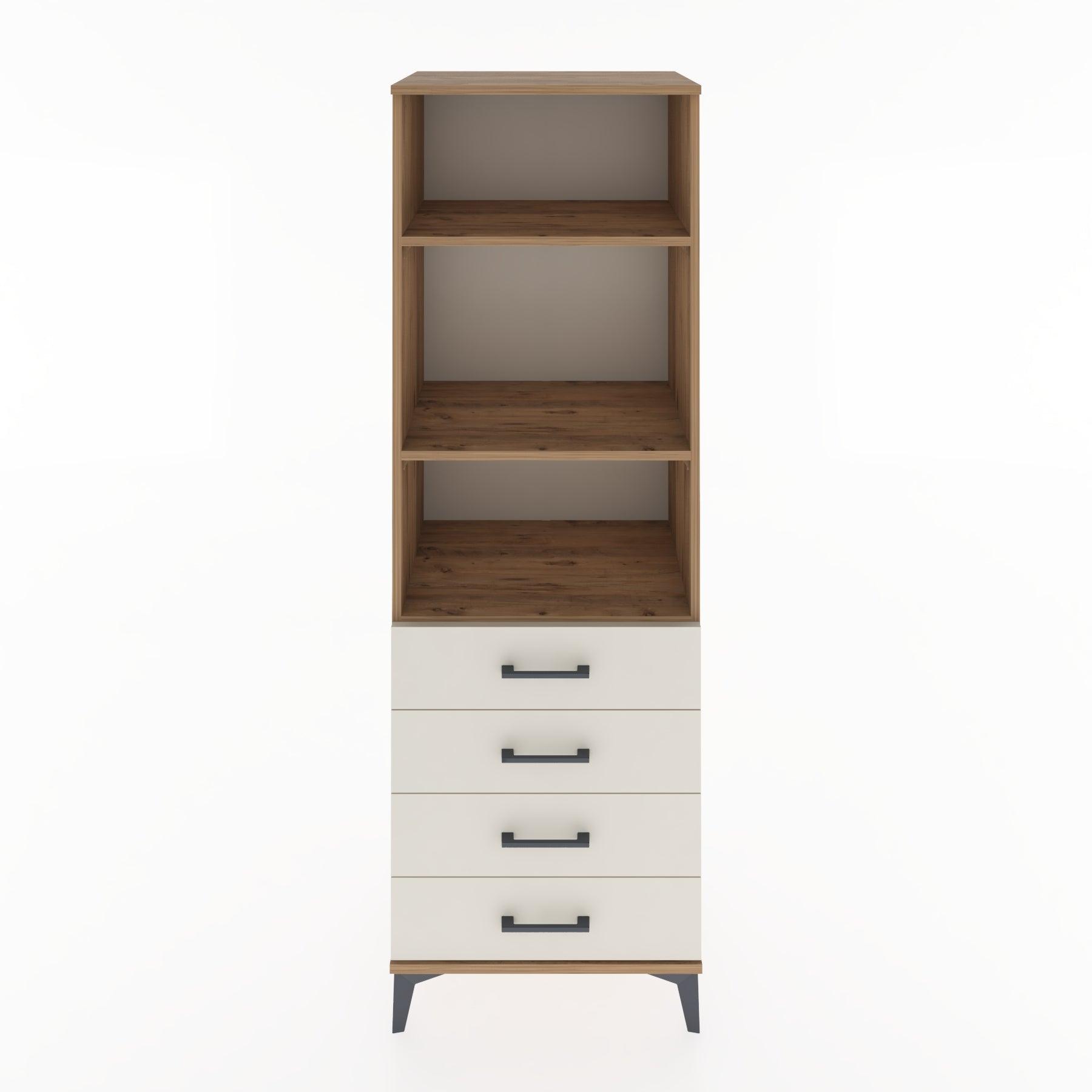 Woodntry Modular Cabinet Pine 60x44x170 cm with Drawers and Shelves CR36-3