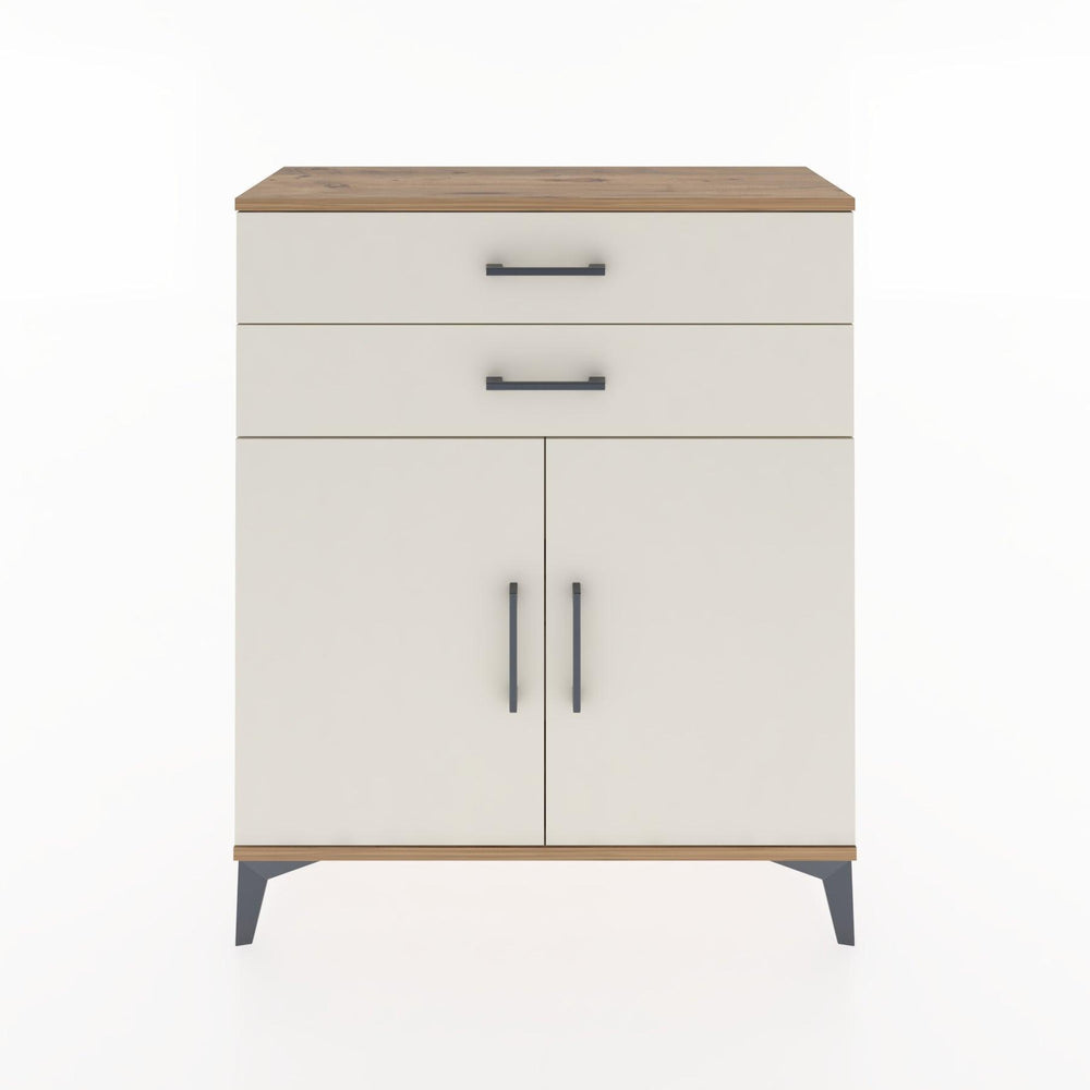 Woodntry Modüler Şifonyer Çam 88x30x94 cm Kapaklı ve Çekmeceli KC3-3