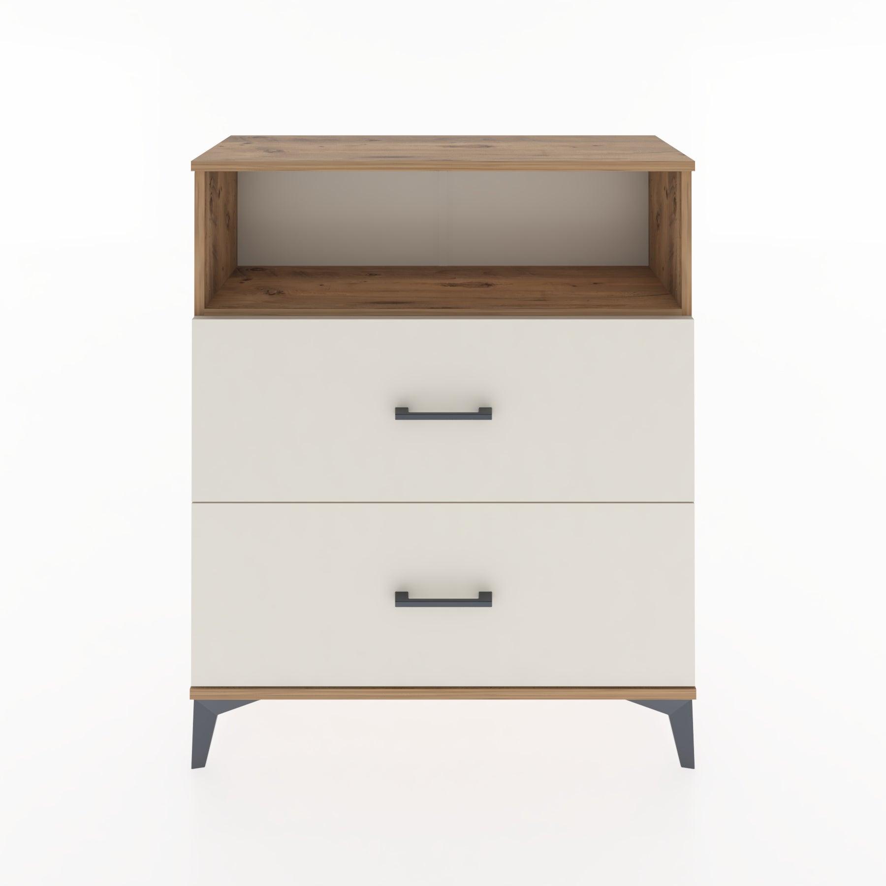 Woodntry Modular Dresser Pine 88x30x94 cm with Drawers and Shelves CR16-3