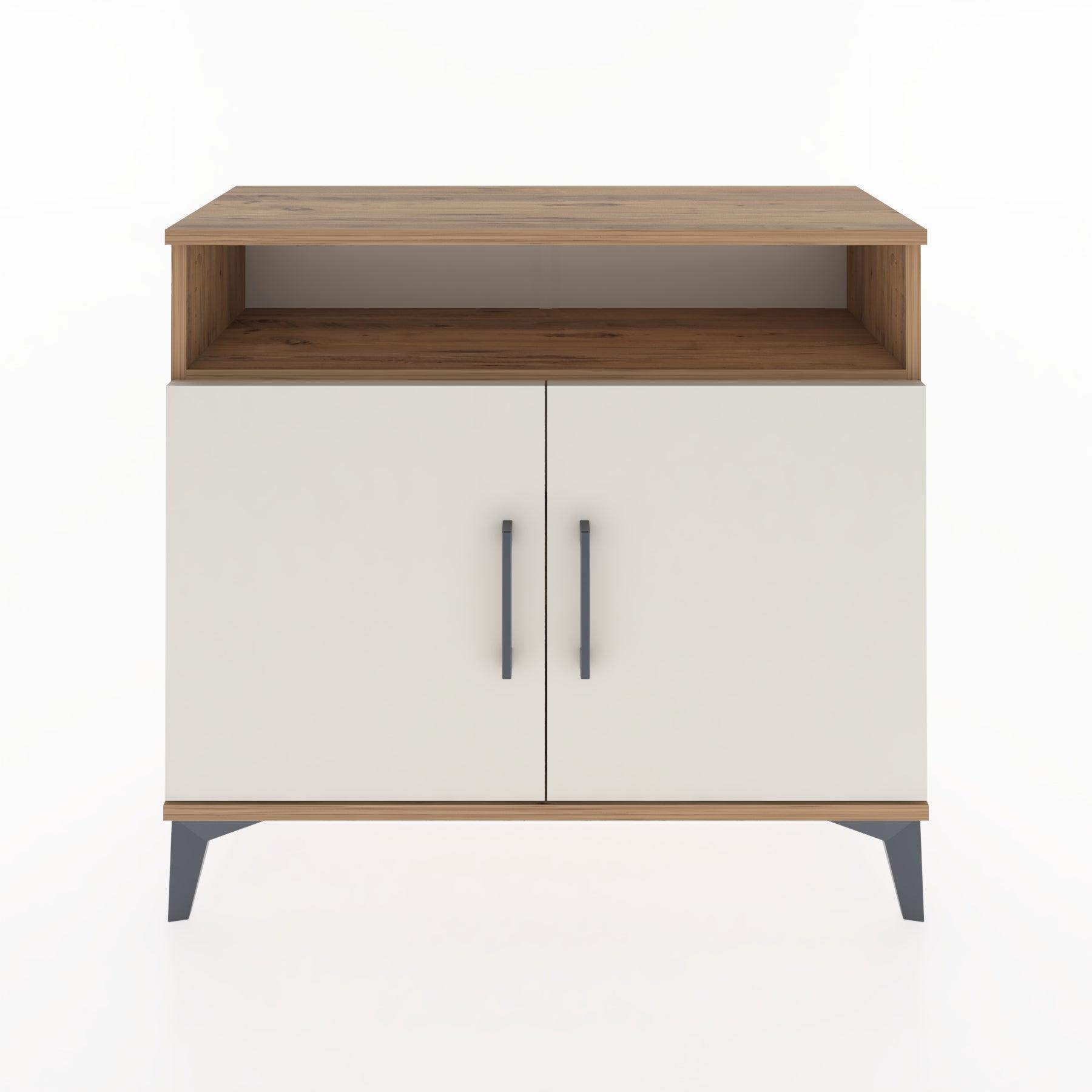 Woodntry Modüler Şifonyer Raf ve İki Kapaklı V1 88x30x68 cm Çam - Woodntry