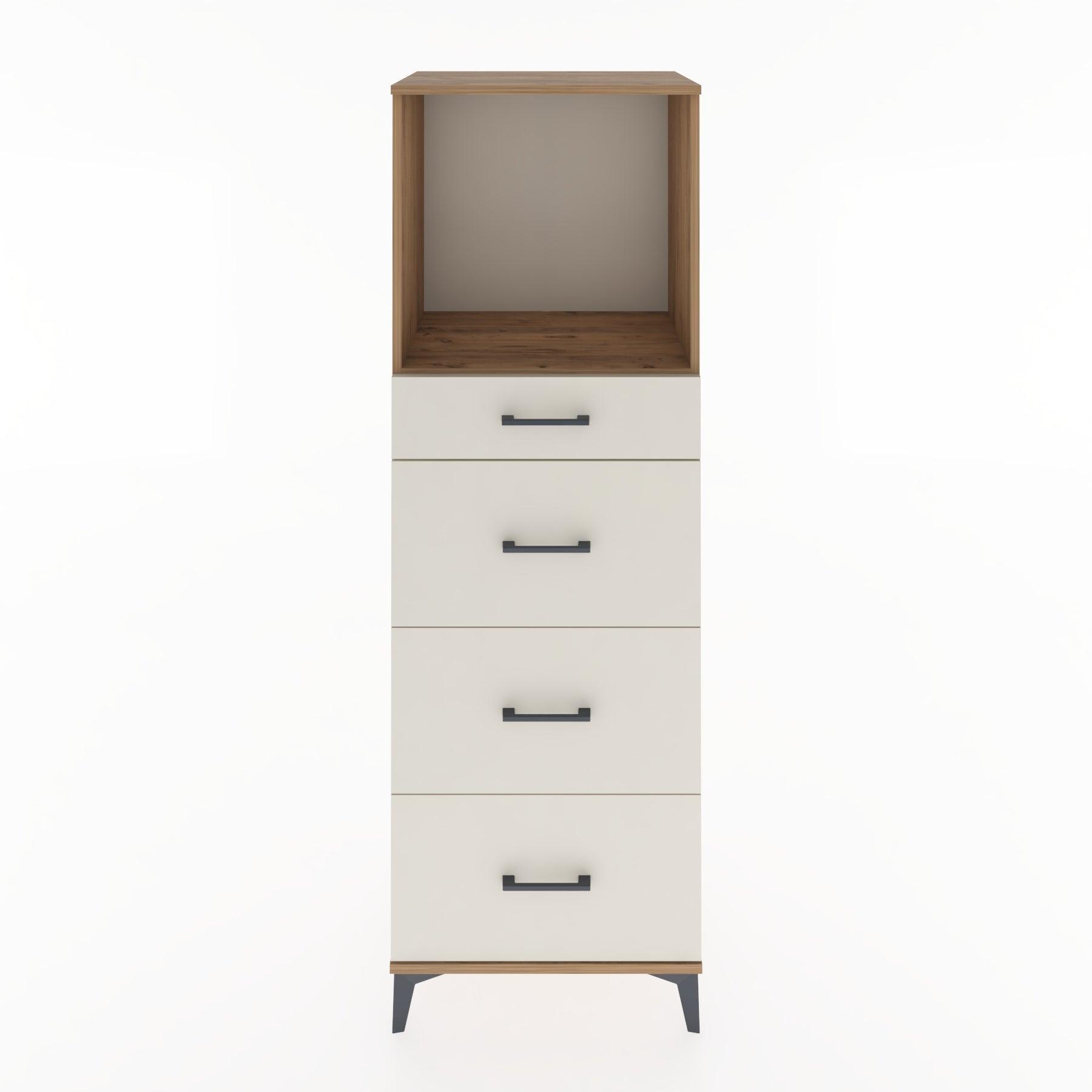 Woodntry Modüler Dolap Çam 60x44x170 cm Çekmeceli ve Raflı CR50-3