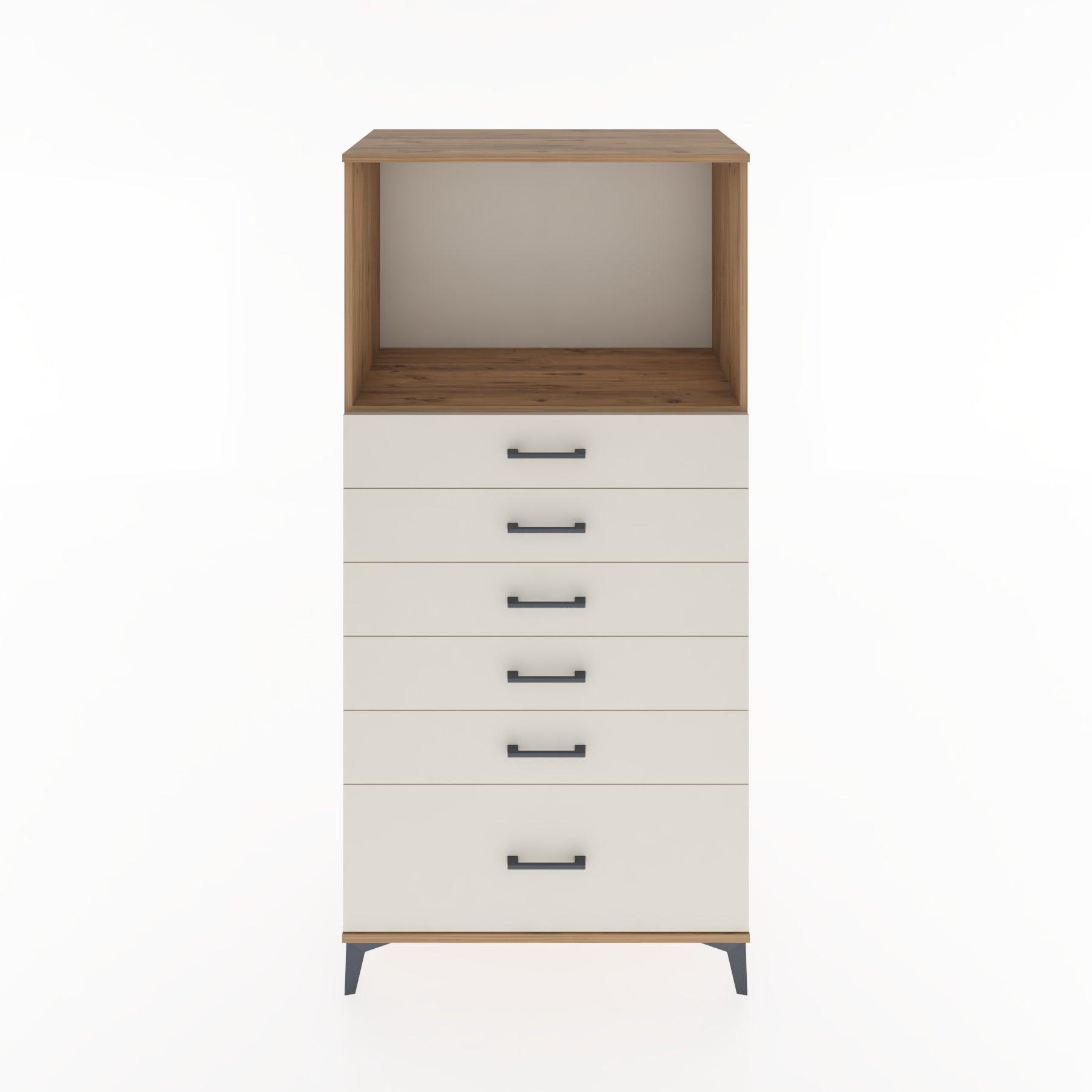 Woodntry Modular Cabinet Pine 88x44x170 cm with Drawers and Shelves CR39-3