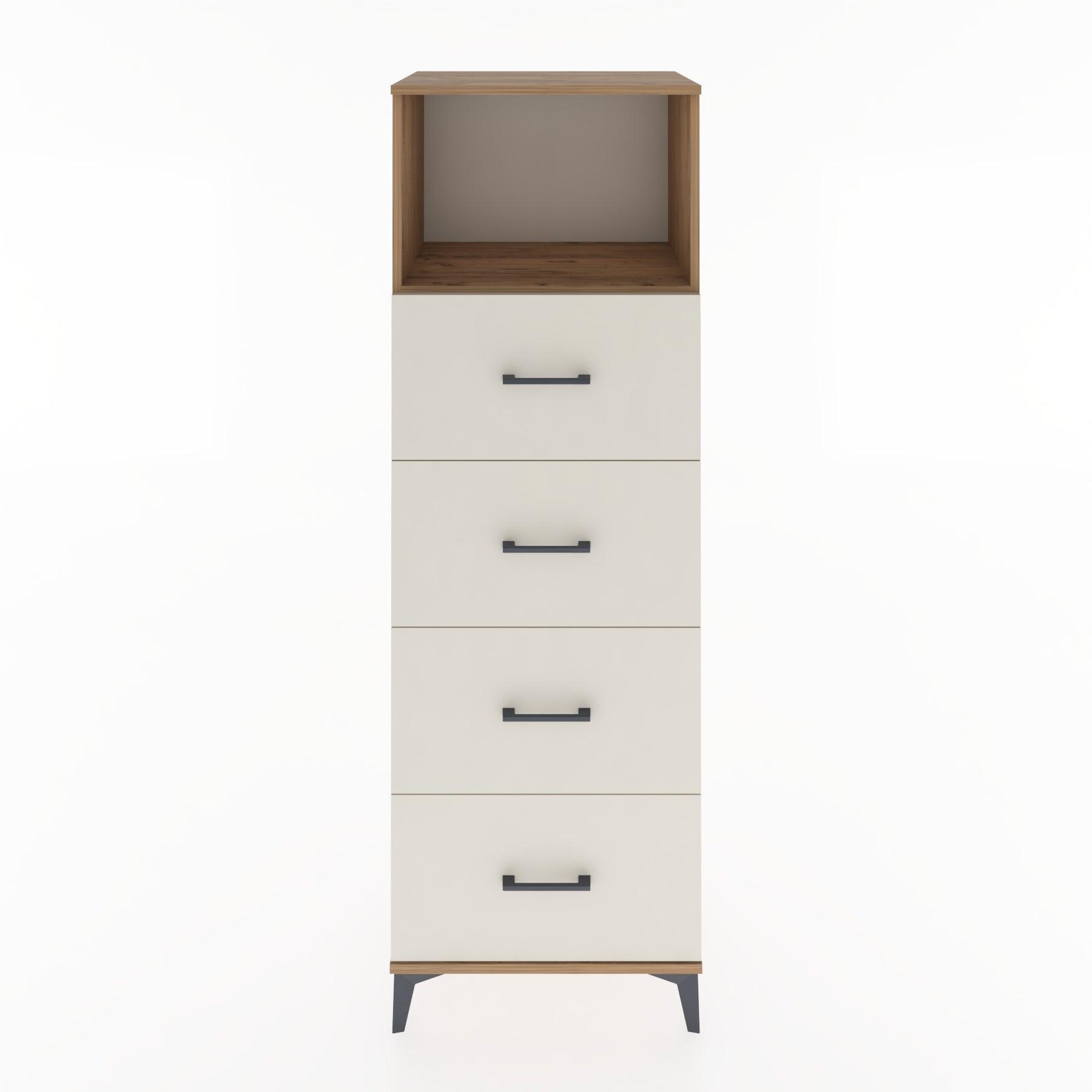 Woodntry Modüler Dolap Çam 60x44x170 cm Çekmeceli ve Raflı CR52-3