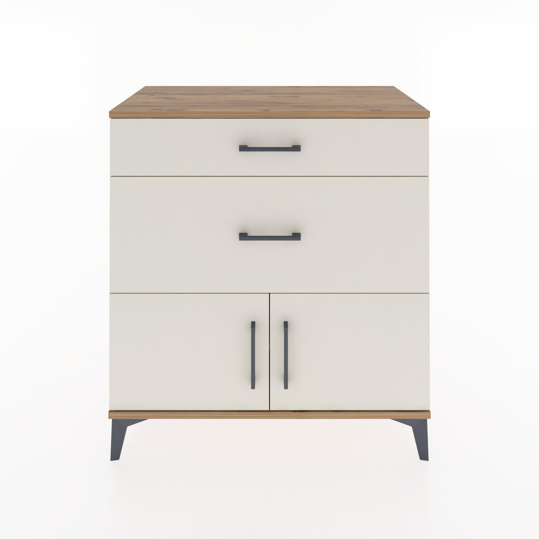 Woodntry Modular Dresser Pine 88x44x84 cm with Cover and Drawer KC115-3