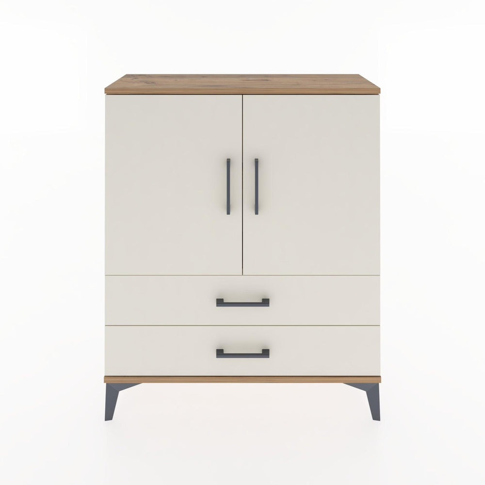 Woodntry Modüler Şifonyer Çam 88x30x94 cm Kapaklı ve Çekmeceli KC6-3