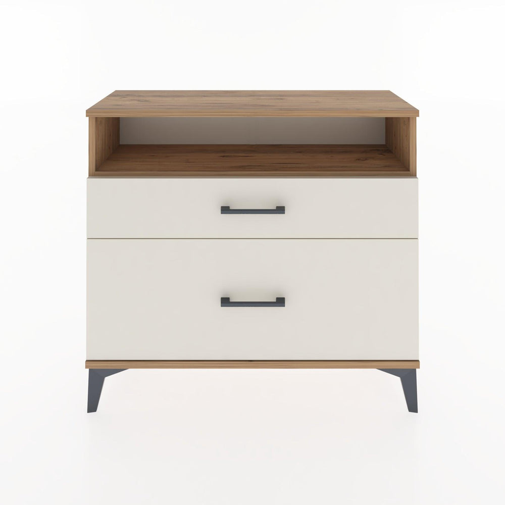 Woodntry Modüler Şifonyer İki Çekmeceli V6 88x30x68 cm Çam - Woodntry