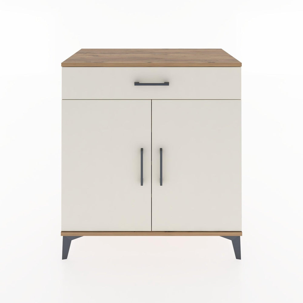 Woodntry Modüler Şifonyer Çam 88x44x84 cm Kapaklı ve Çekmeceli KC78-3