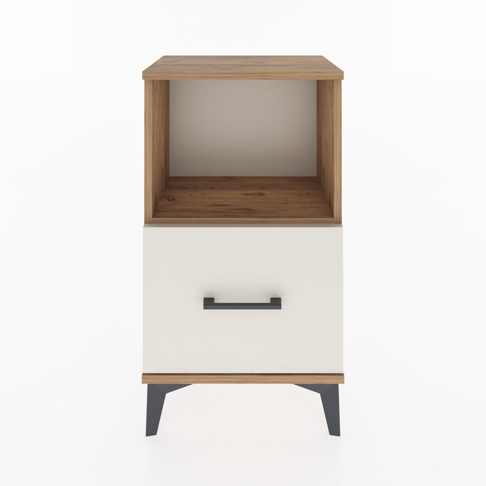 Woodntry Modüler Komodin Tek Çekmece ve Raflı V2 44x30x68 cm Çam - Woodntry