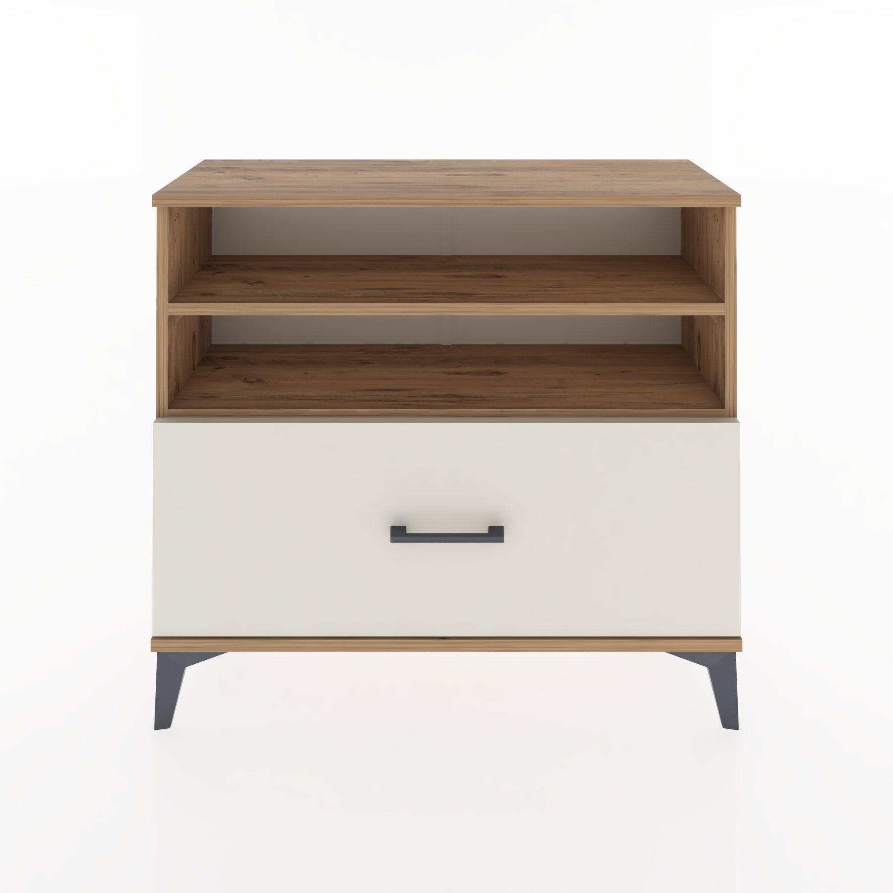 Woodntry Modüler Şifonyer Raf ve Çekmece V1 88x30x68 cm Çam - Woodntry