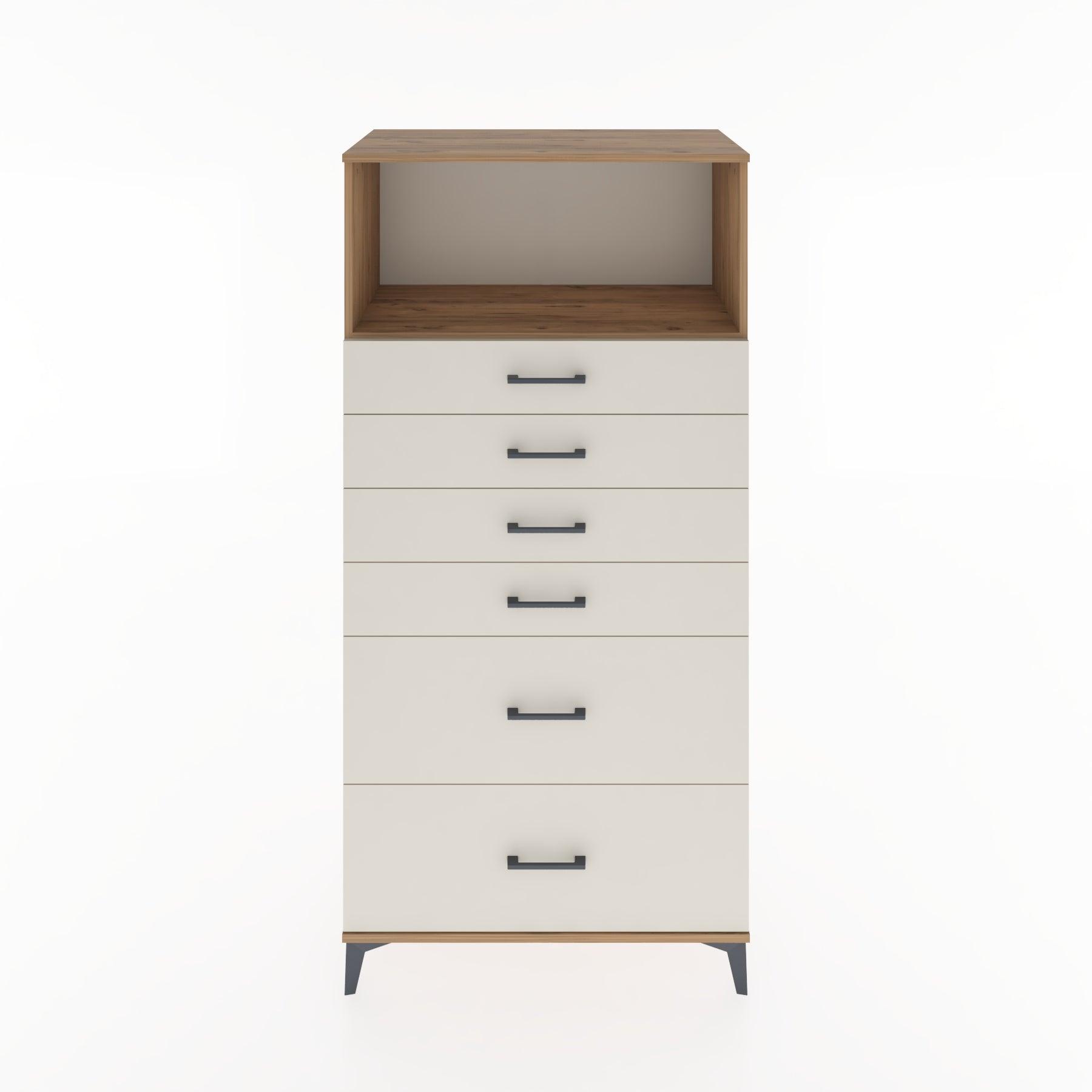 Woodntry Modular Cabinet Pine 88x44x170 cm with Drawers and Shelves CR45-3