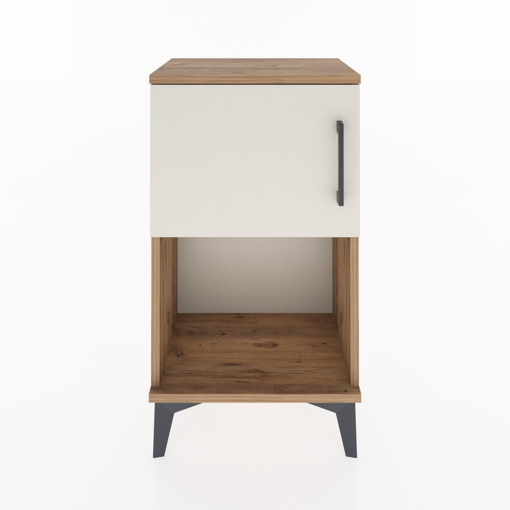 Woodntry Modüler Komodin Raf ve Tek Kapaklı V2 44x30x68 cm Çam - Woodntry