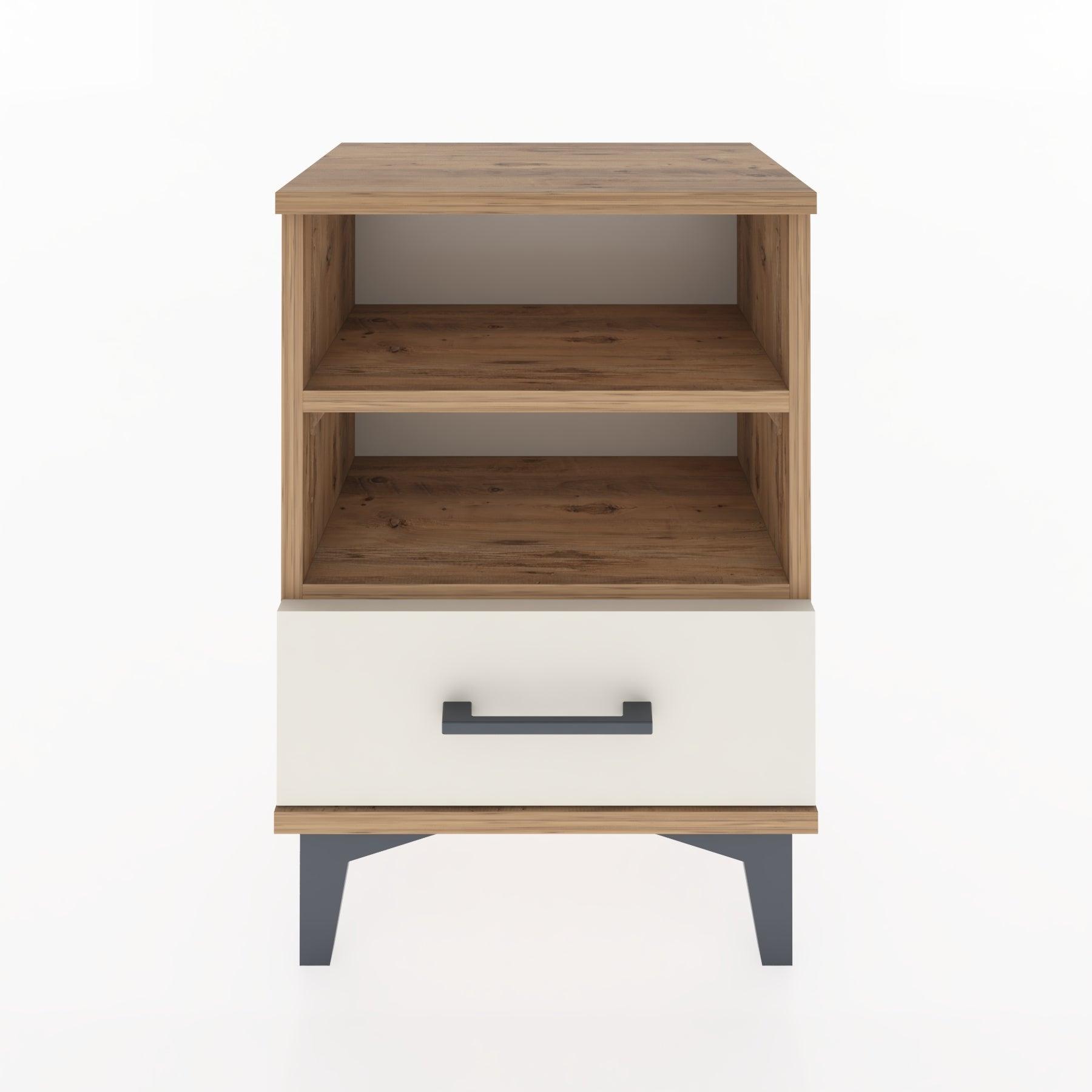 Woodntry Modüler Komodin Çift Raflı 44x30x52 cm Çam - Woodntry