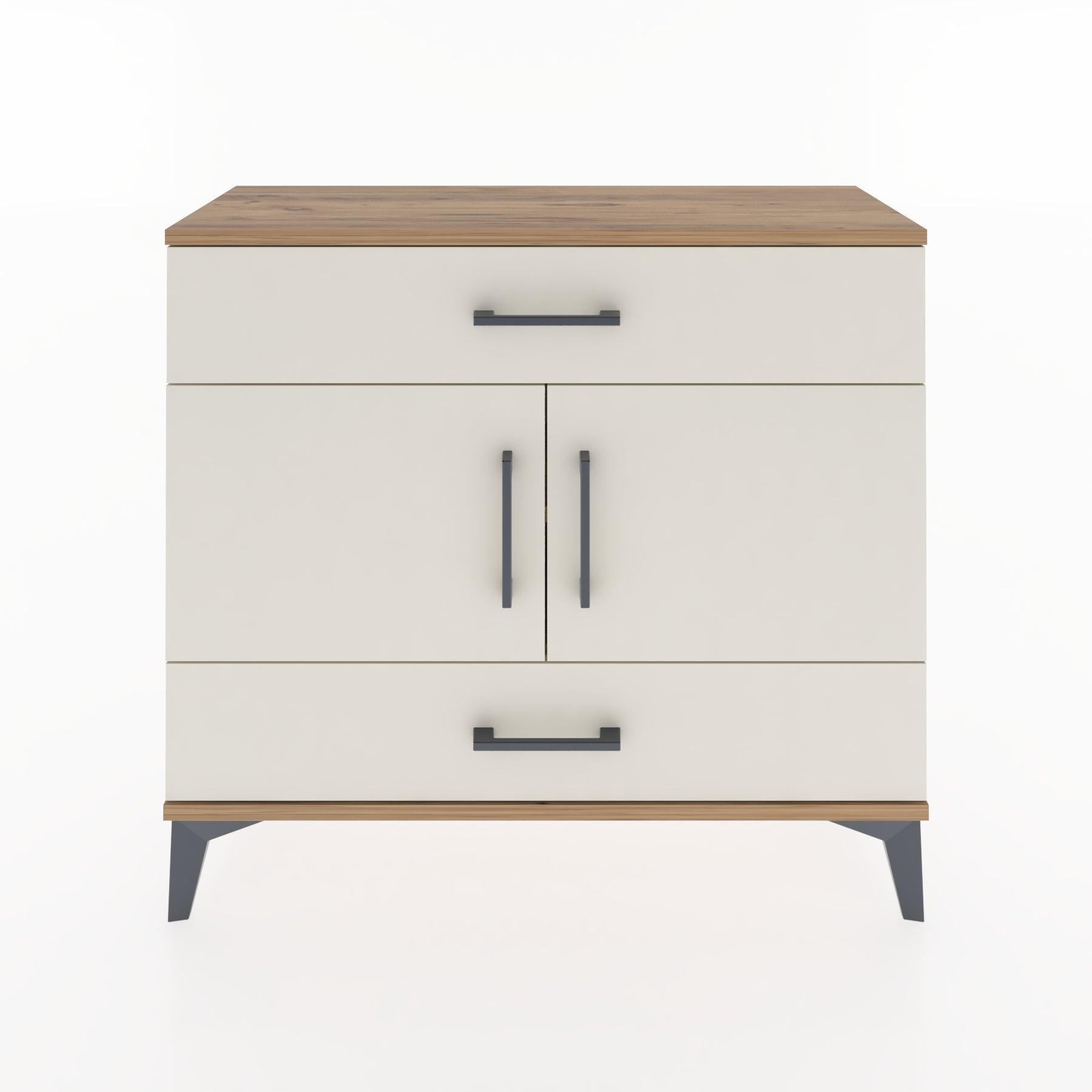 Woodntry Modüler Şifonyer Çekmece ve Kapaklı T2 88x30x94 cm Çam - Woodntry